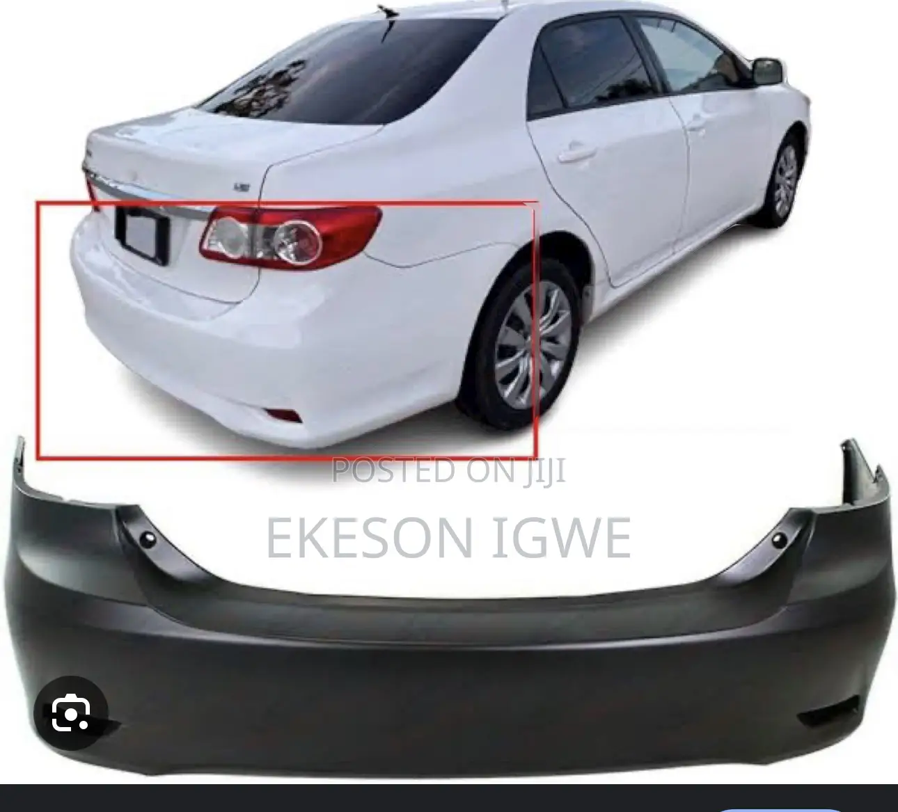 Back Bumper Toyota Corolla 2011-12