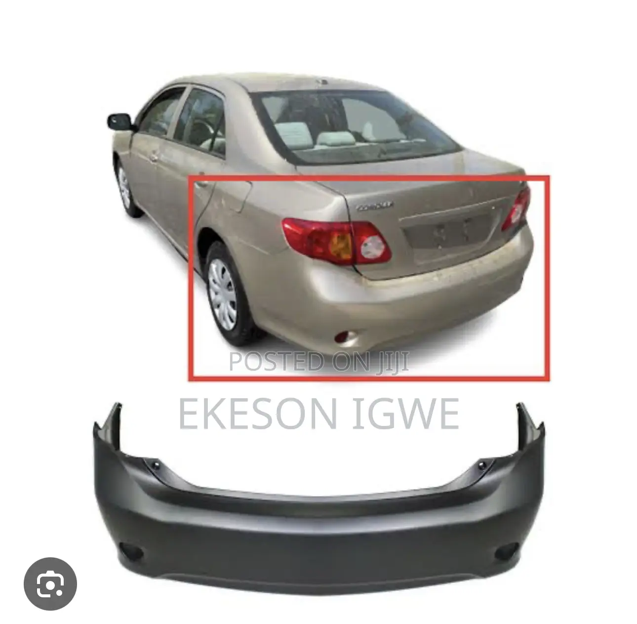 Back Bumper Toyota Corolla 2008-09