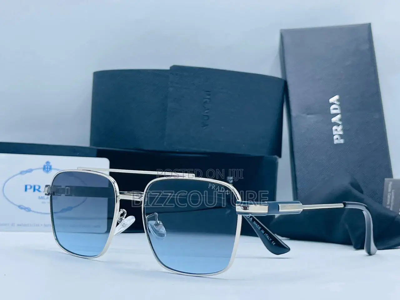 Original Prada Silver Frame Sunglasses Is Avaialble in Store