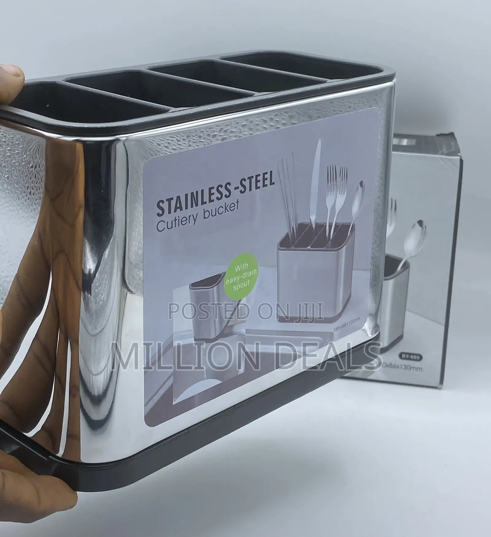 Stainless Steel Cutlery Portable Bucket