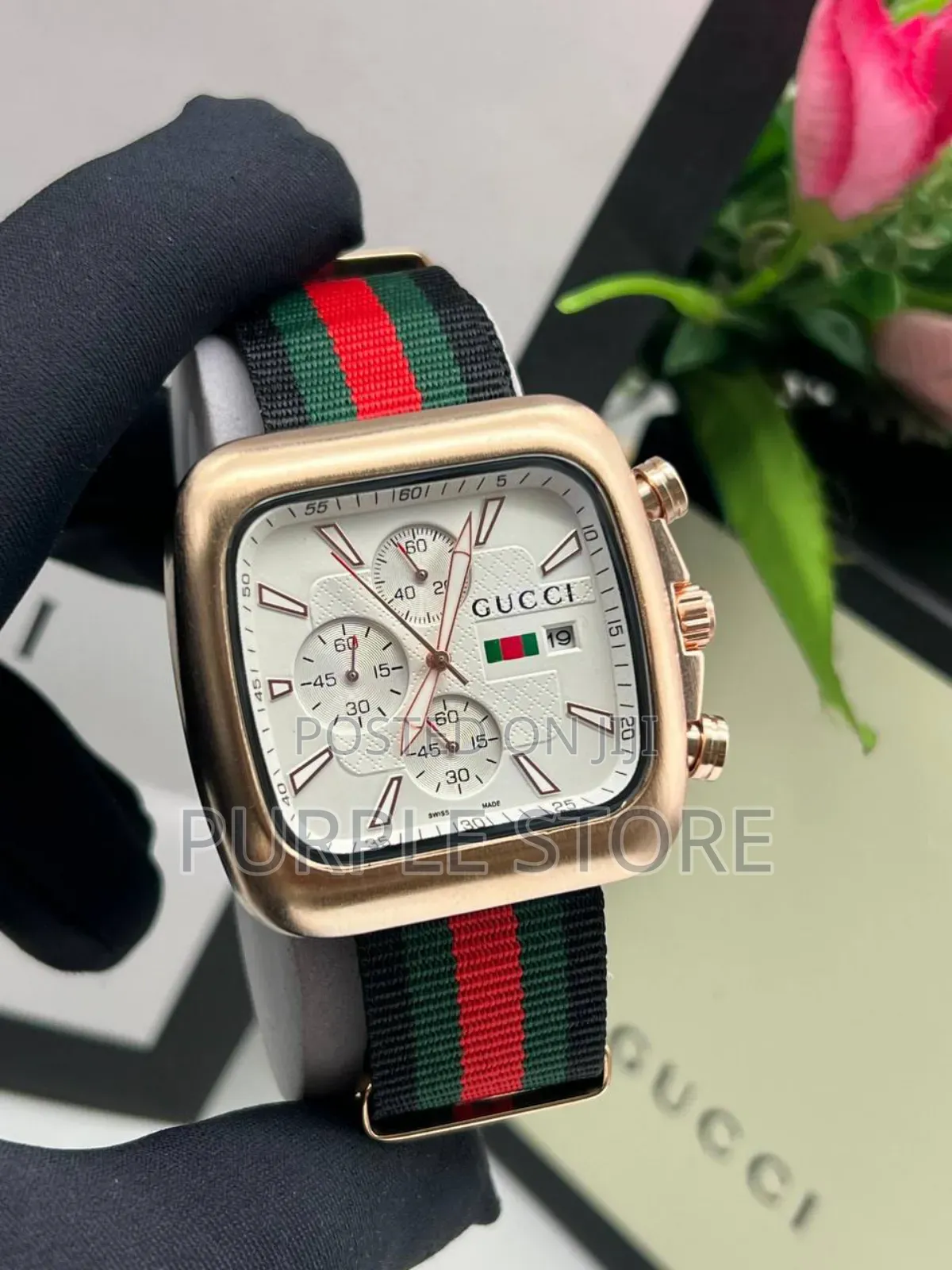 Gucci Chronograph Wristwatch Fabric - Strap