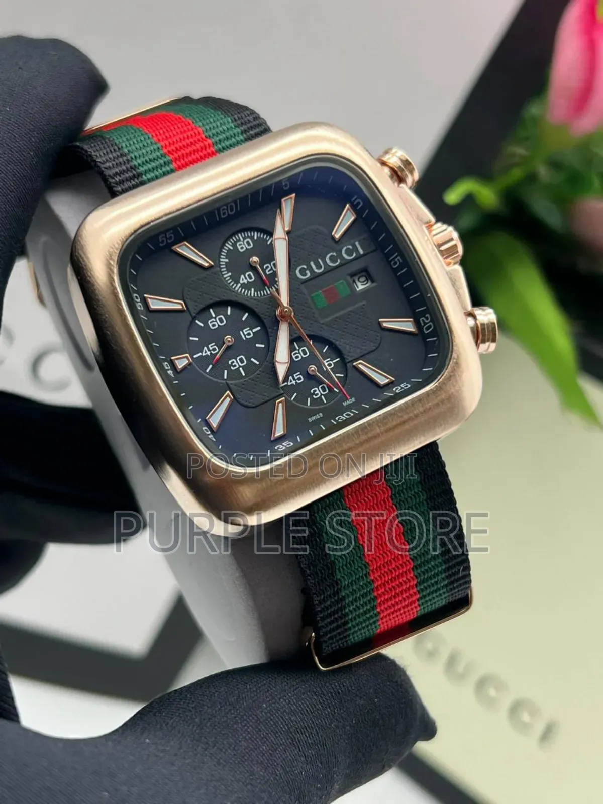 Gucci Chronograph Wristwatch Fabric - Strap