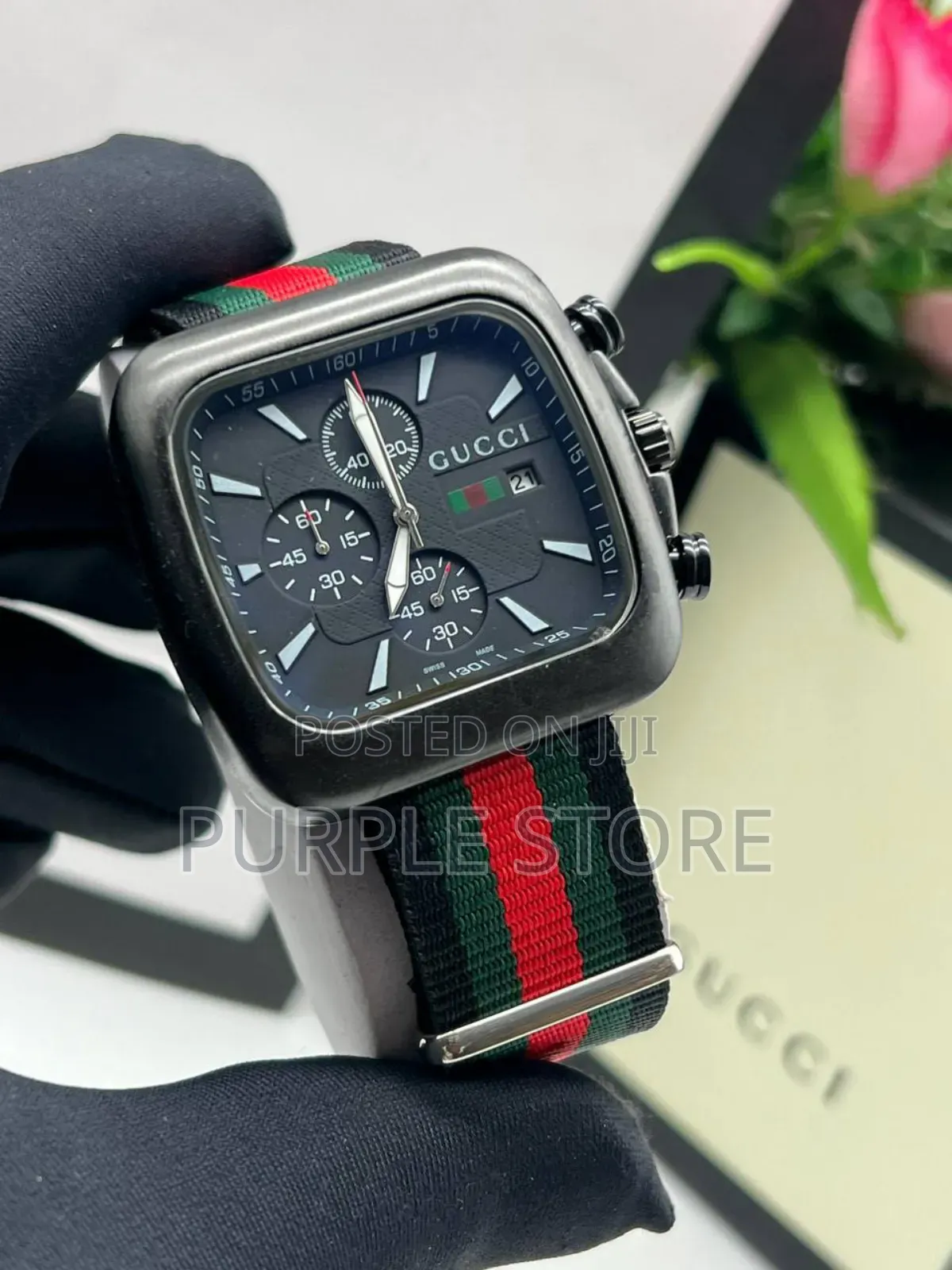 Gucci Chronograph Wristwatch Fabric - Strap