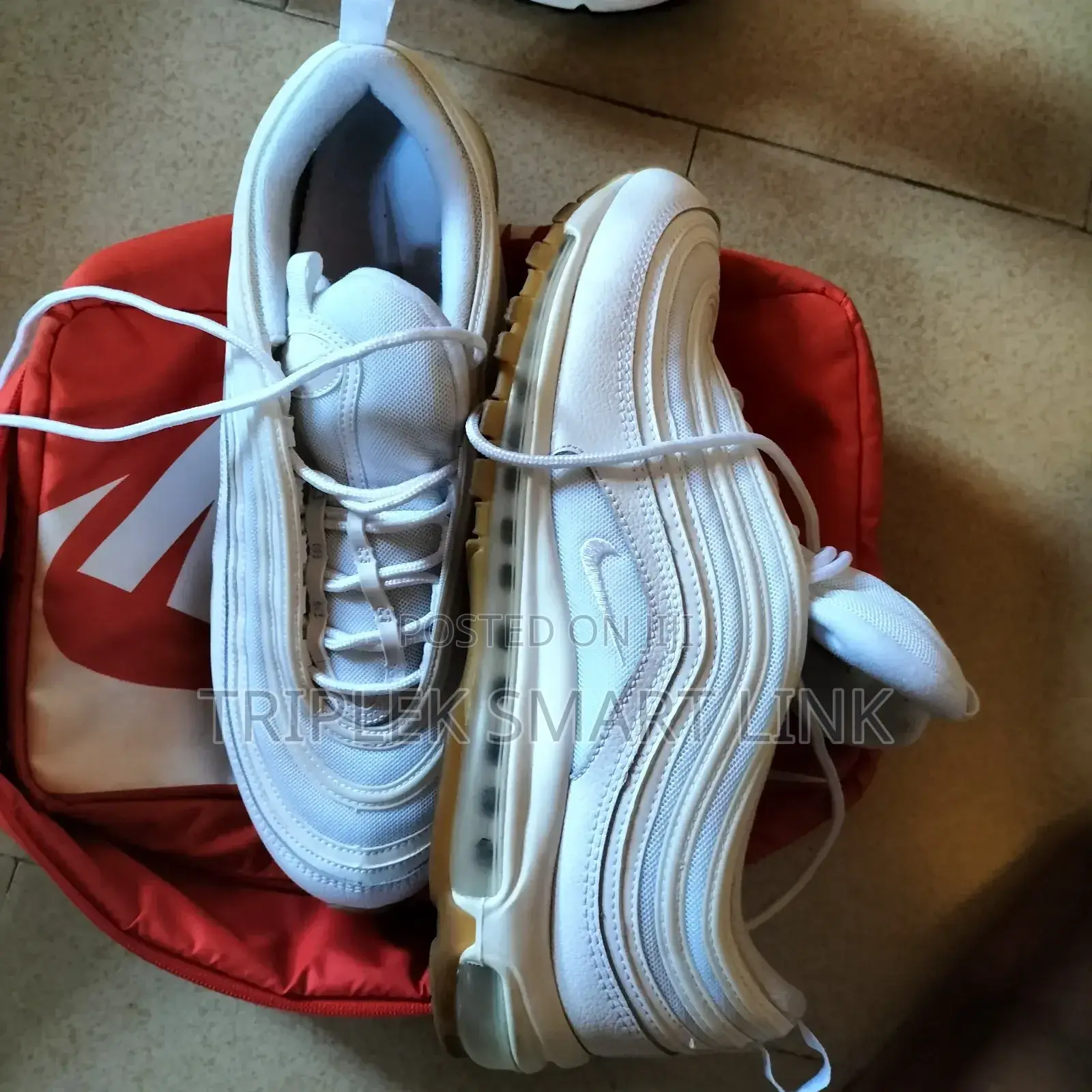 Original Nike Air Max 97 White Gum Size 44, 45, 46