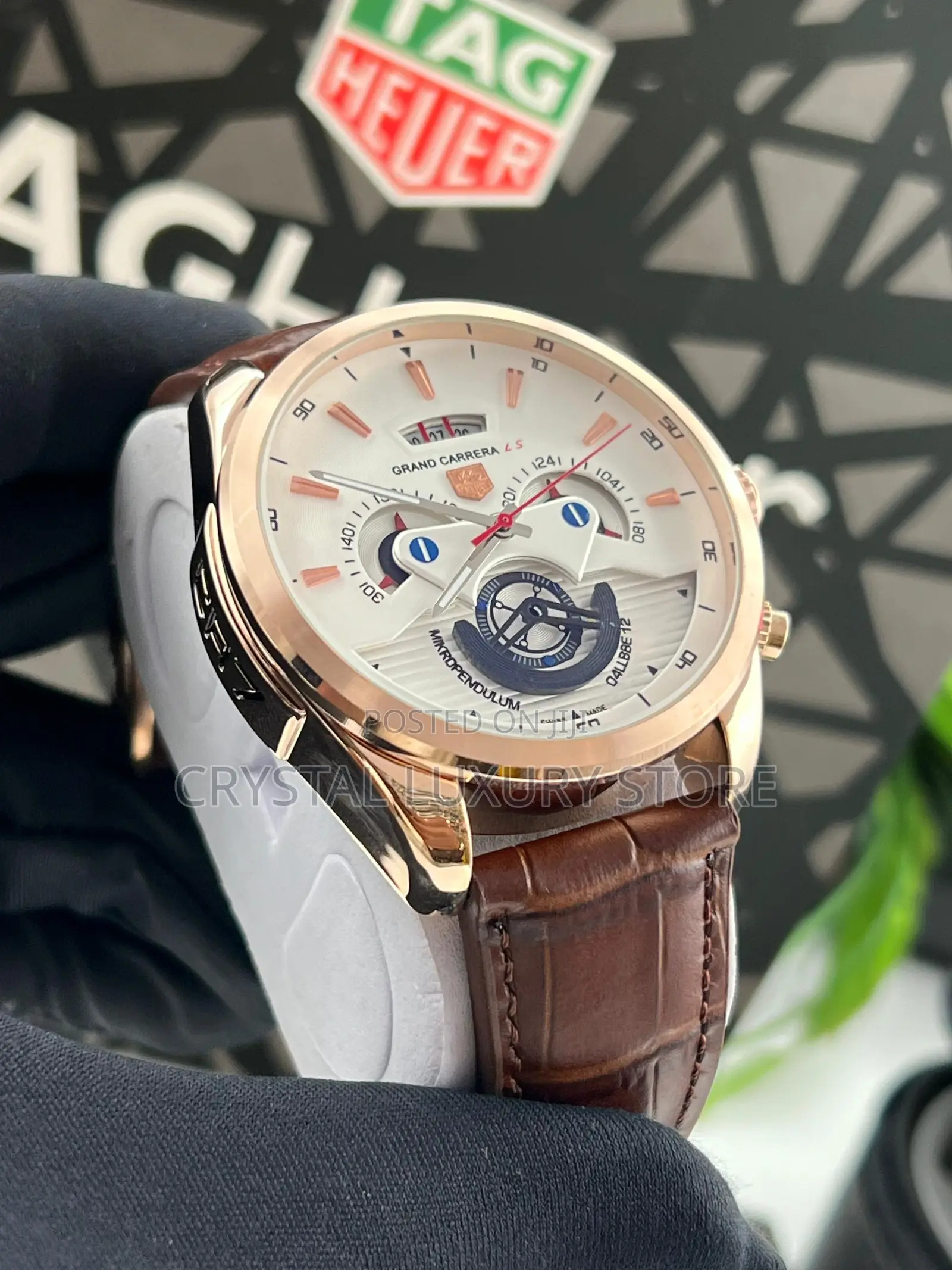 Tag Heuer Quality Luxury Leather Strap Wristwatch