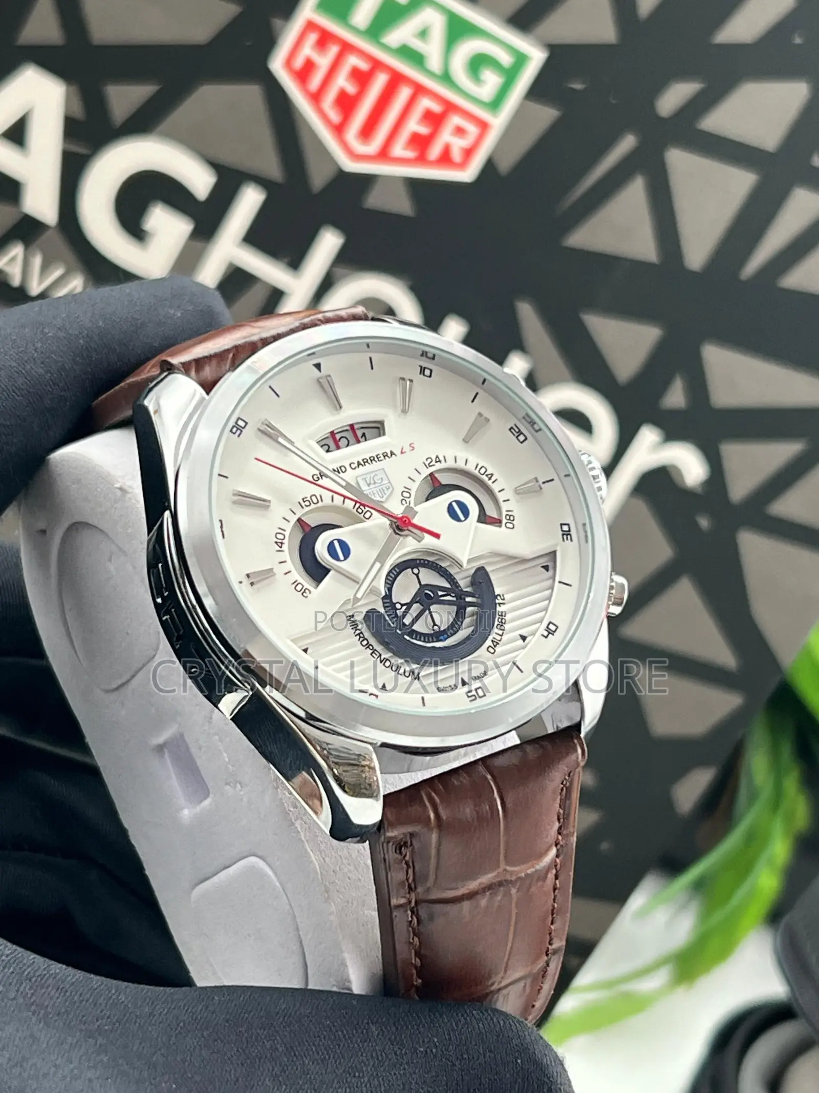 Tag Heuer Quality Luxury Leather Strap Wristwatch