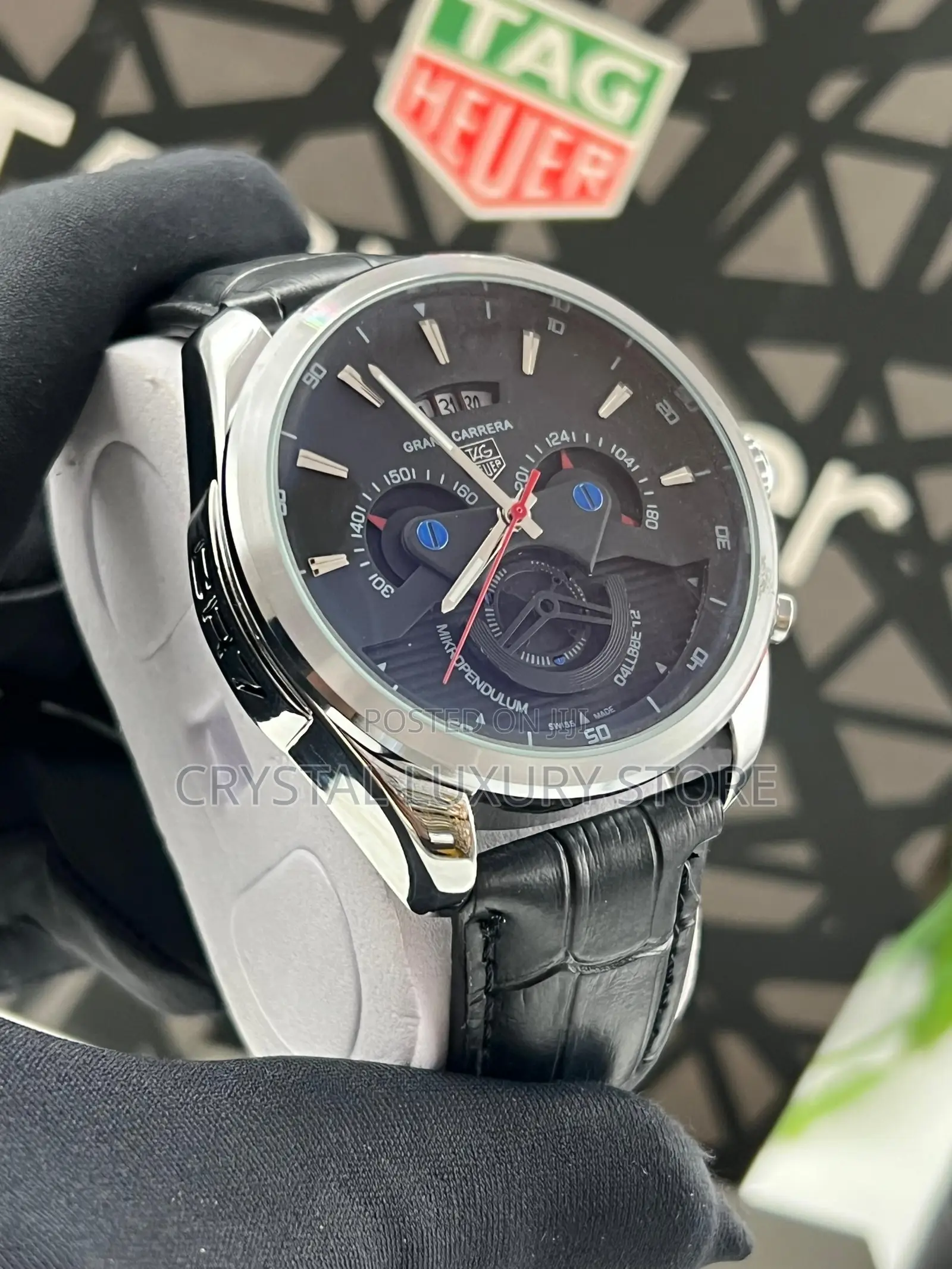 Tag Heuer Quality Luxury Leather Strap Wristwatch