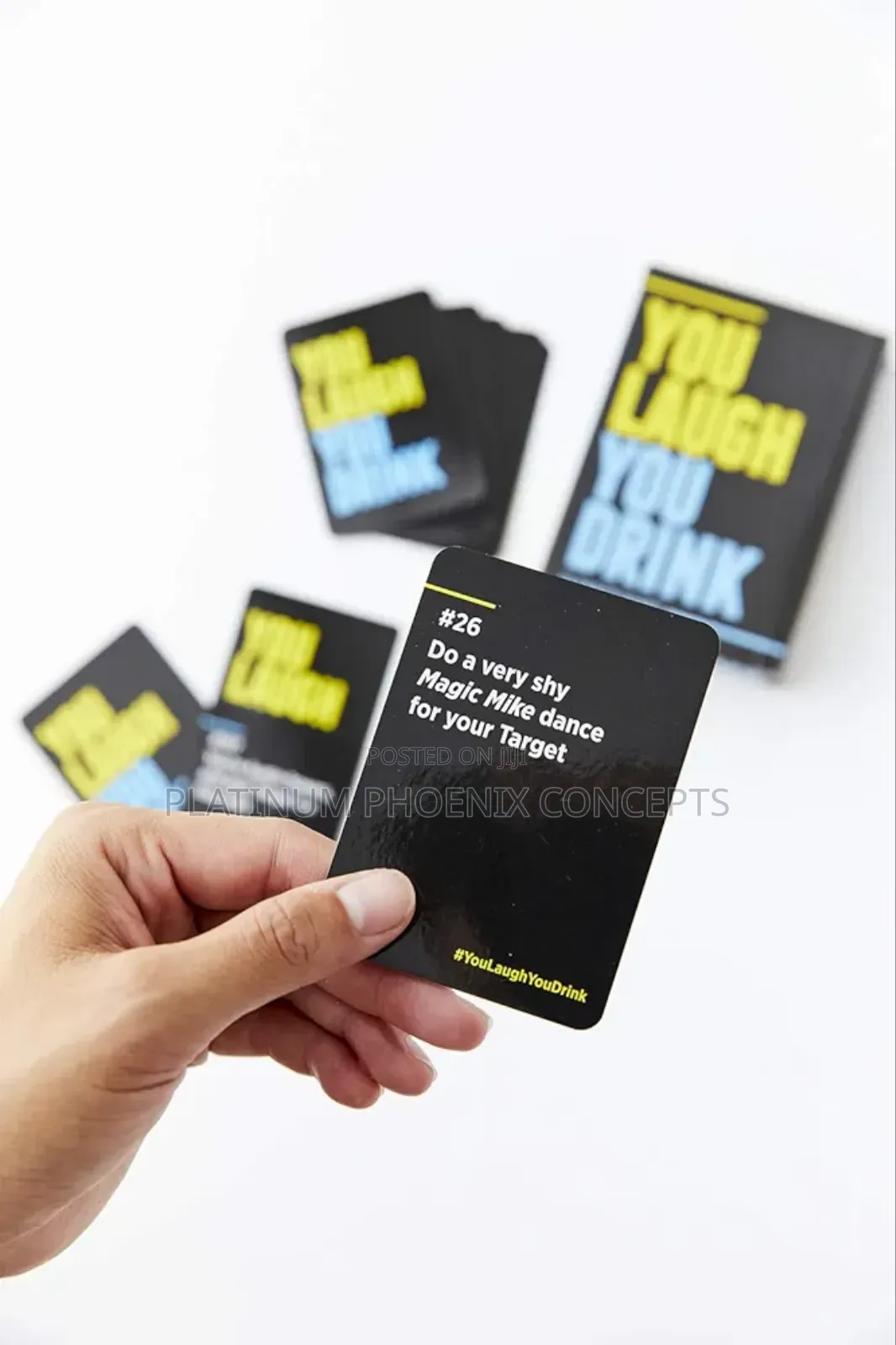 You Laugh, You Drink Games Card