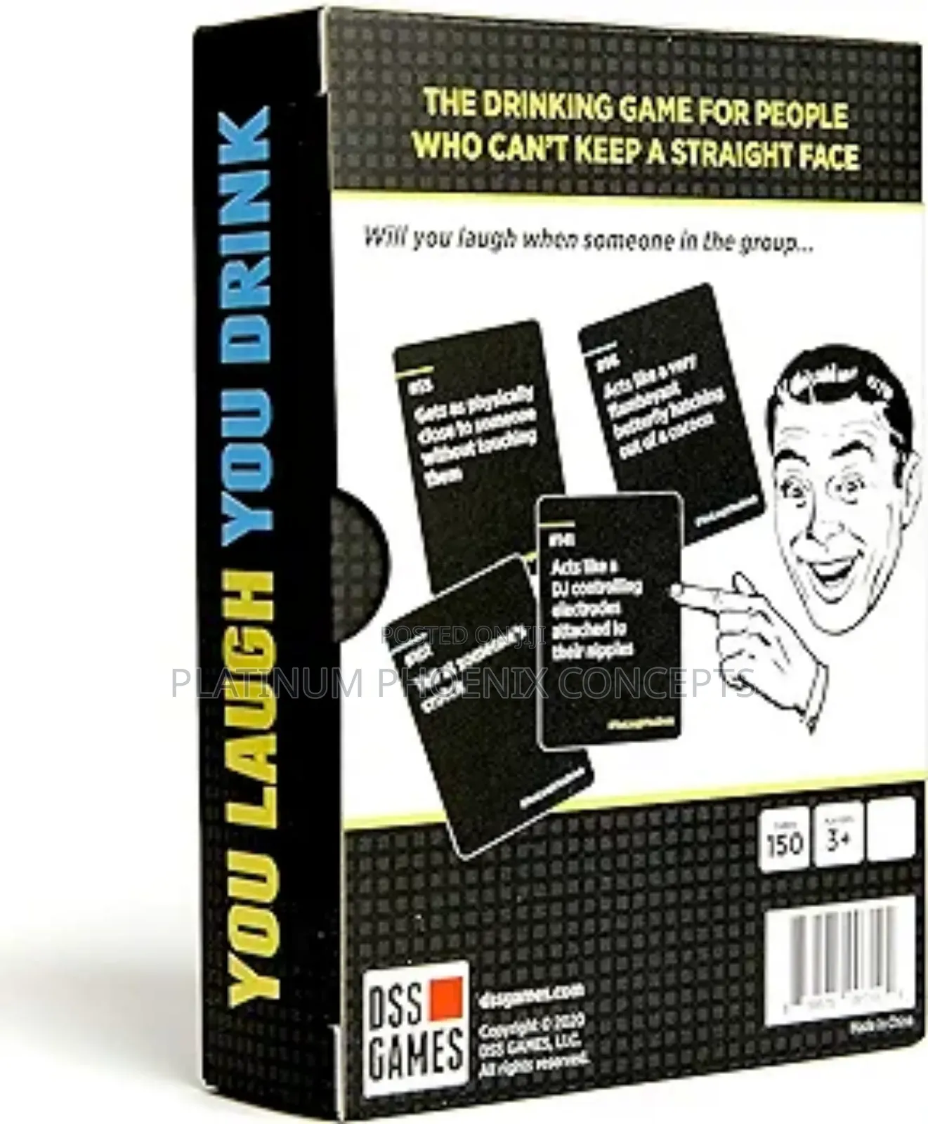 You Laugh, You Drink Games Card
