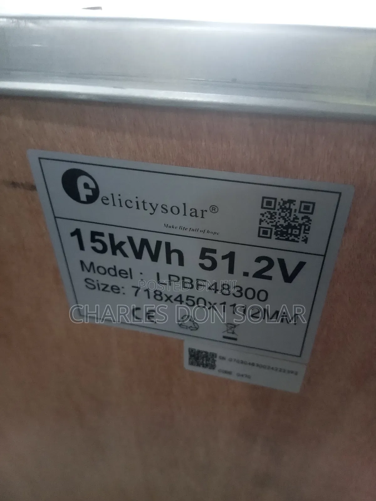 15kwh 51.2v Felicity Lithium Battery