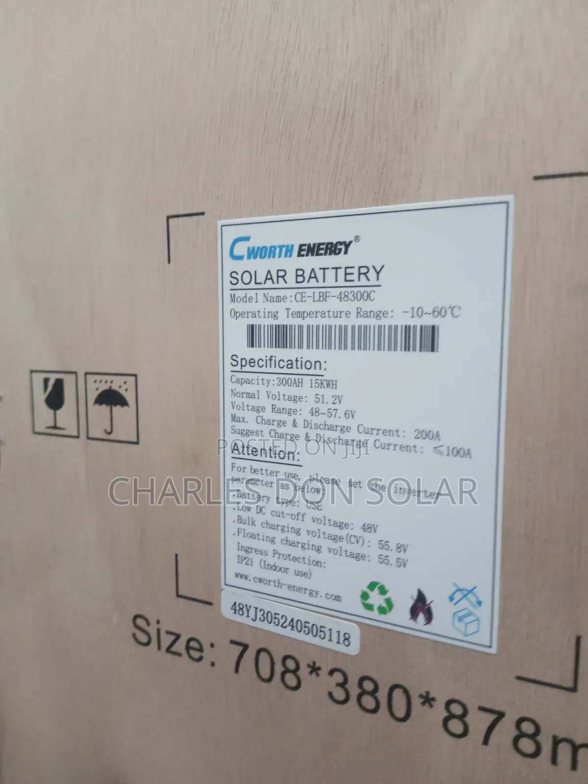 Cworth 15kwh Lithium Ion Battery