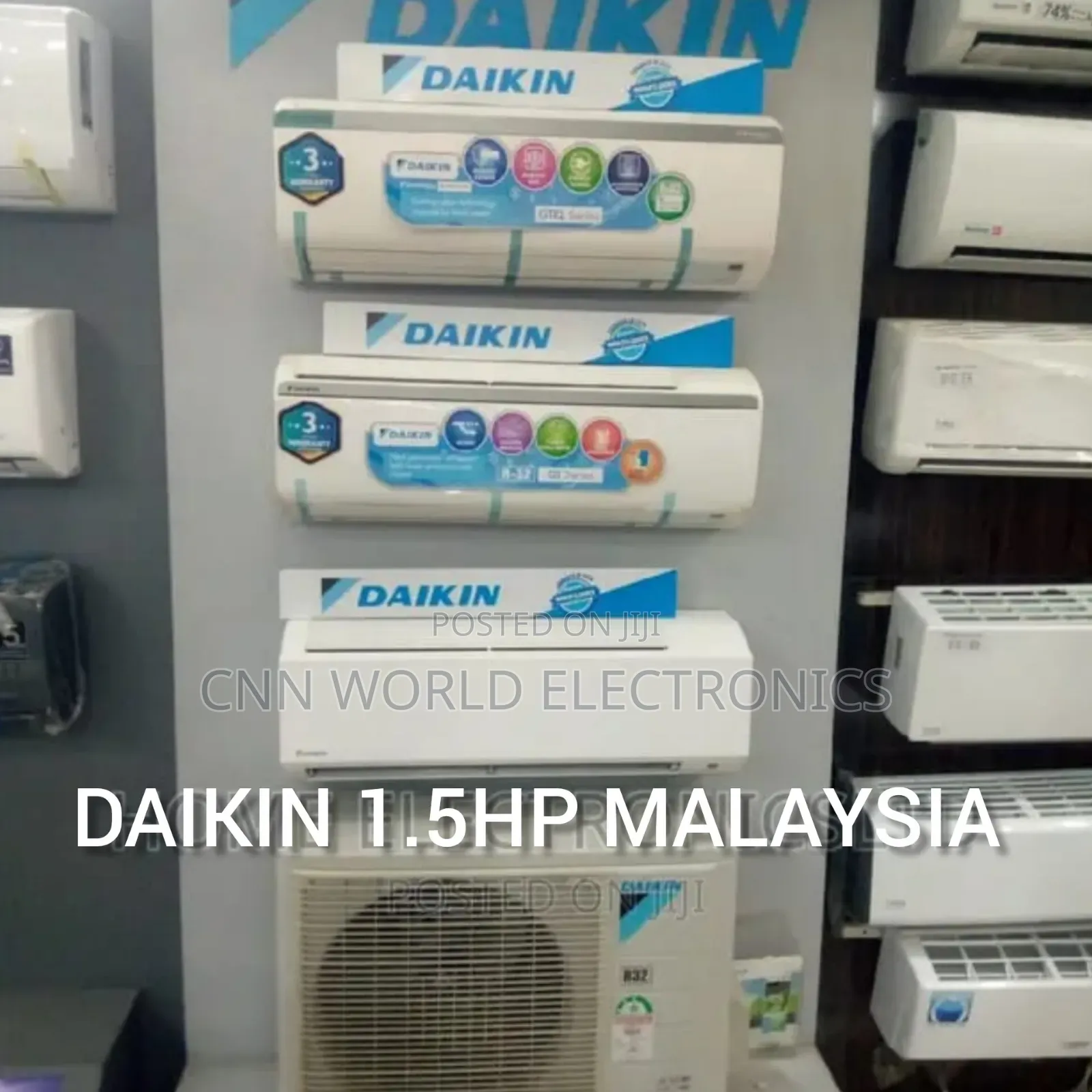 Original Daikin 1.5hp Malaysia Split Ac Copper Warranty