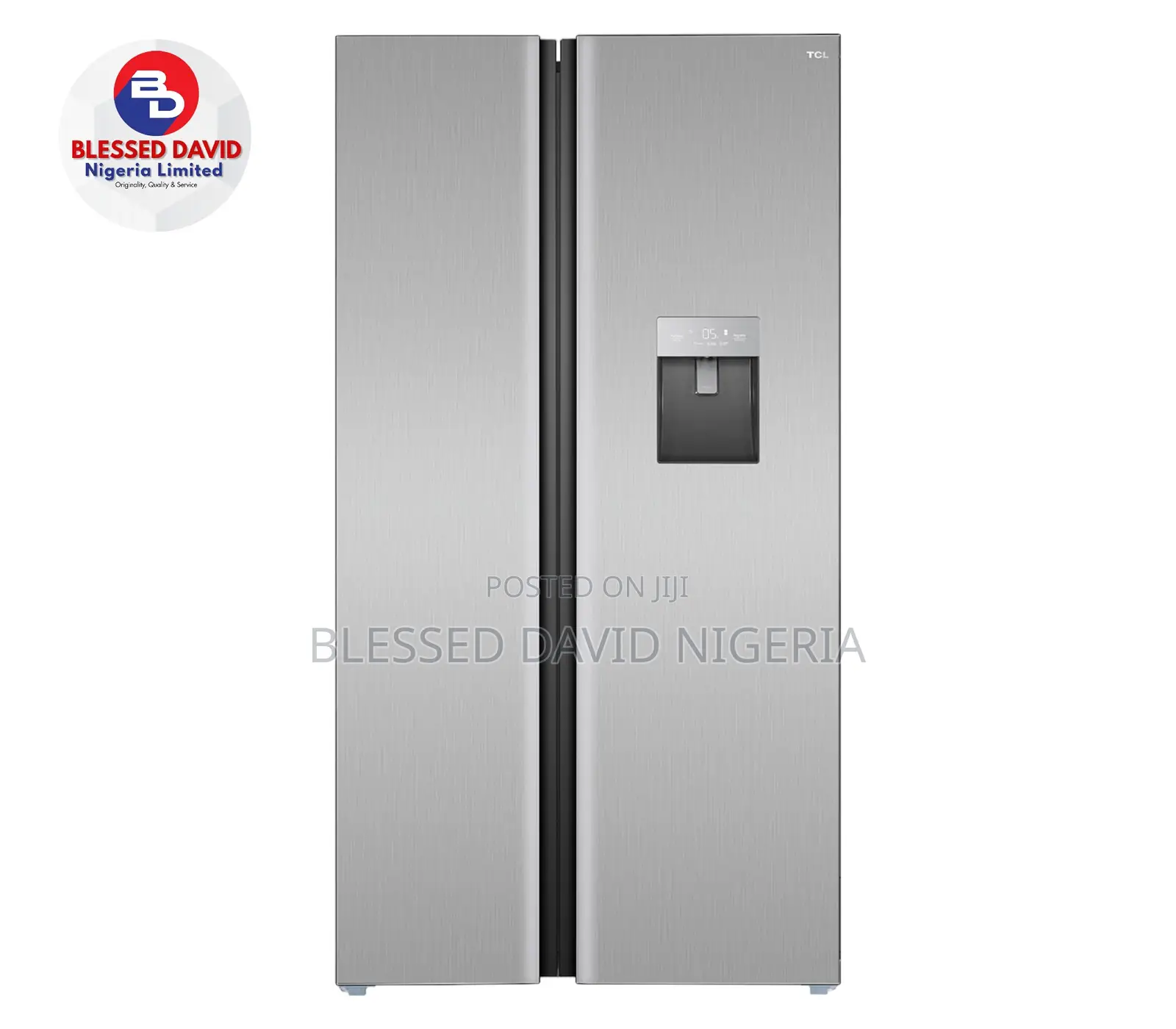 TCL 597L Inverter Side by Side Refrigerator - P650SBS
