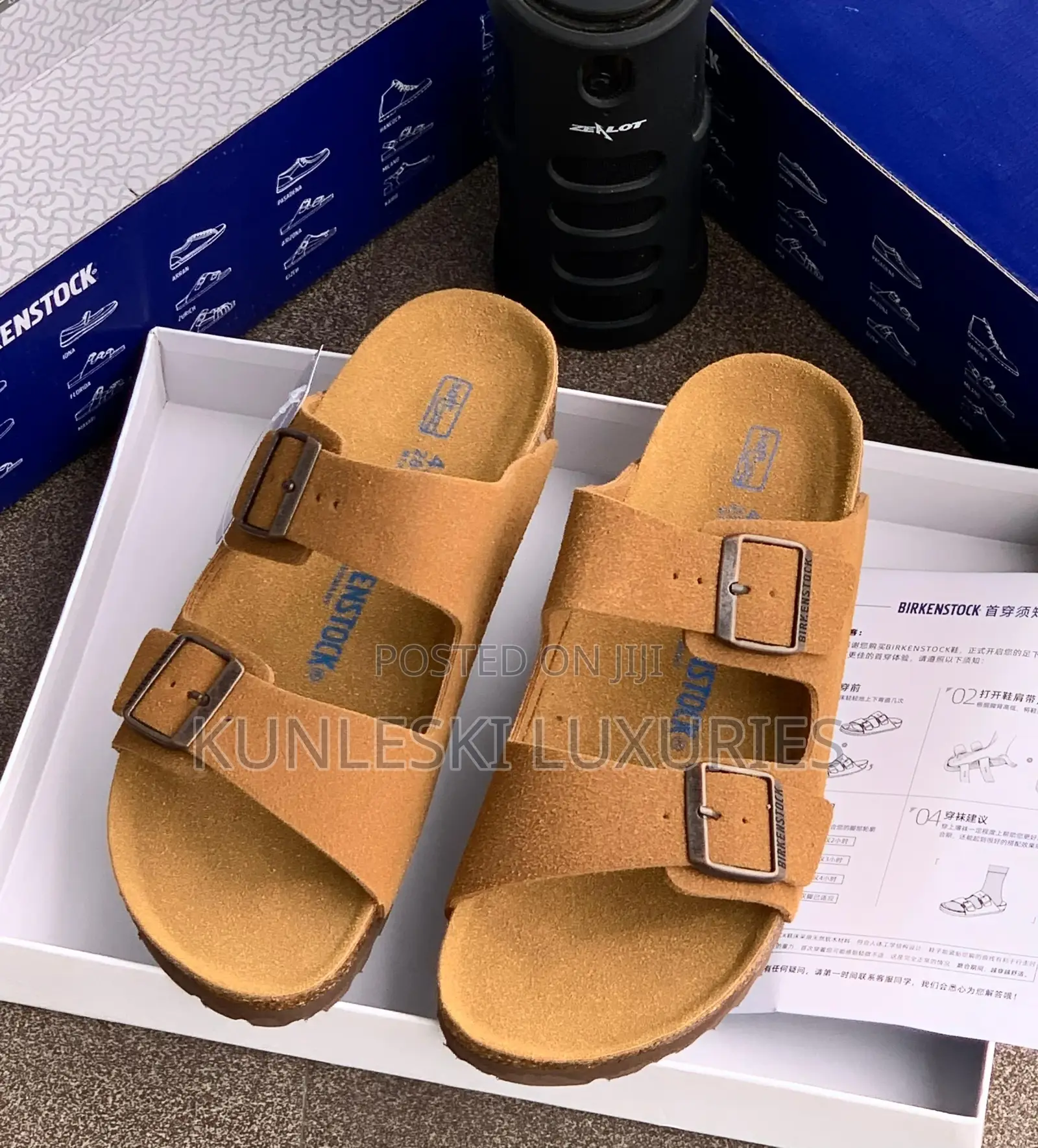 Original Birkenstock Leather Slippers