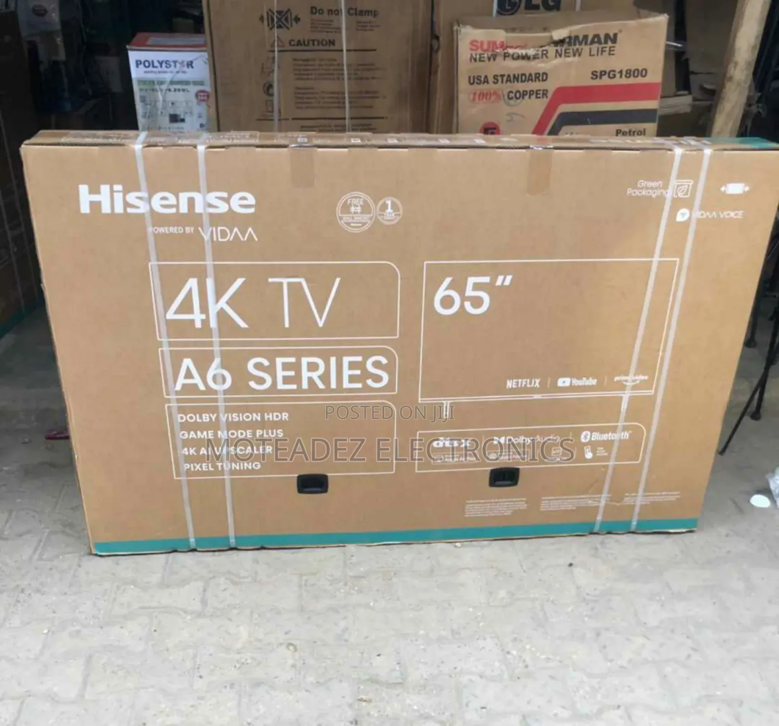 Hisense 65" Uhd A6n Series Smart Led Tv (1yr Warranty)