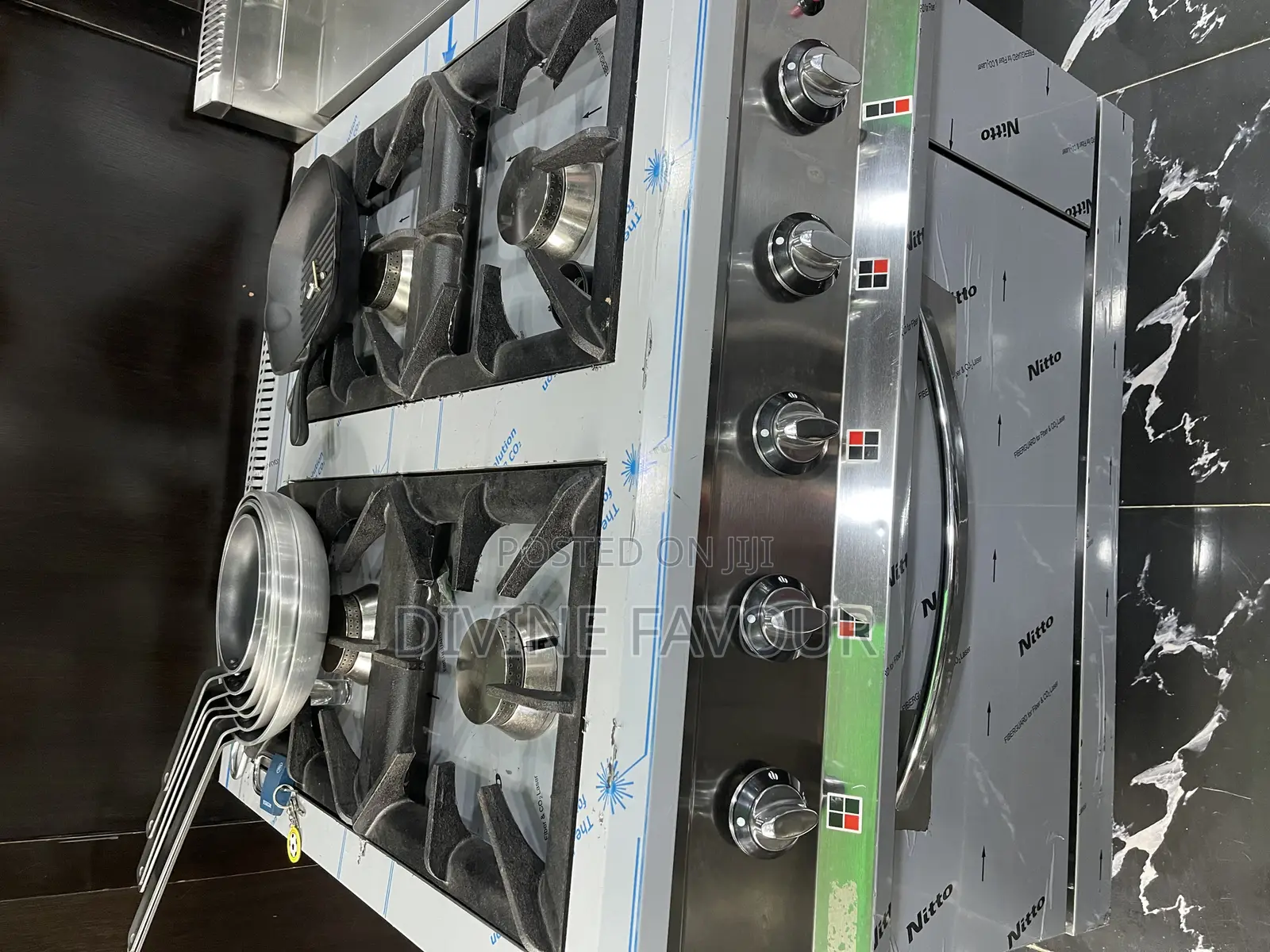 4burner Industrial Gas Cooker With Oven