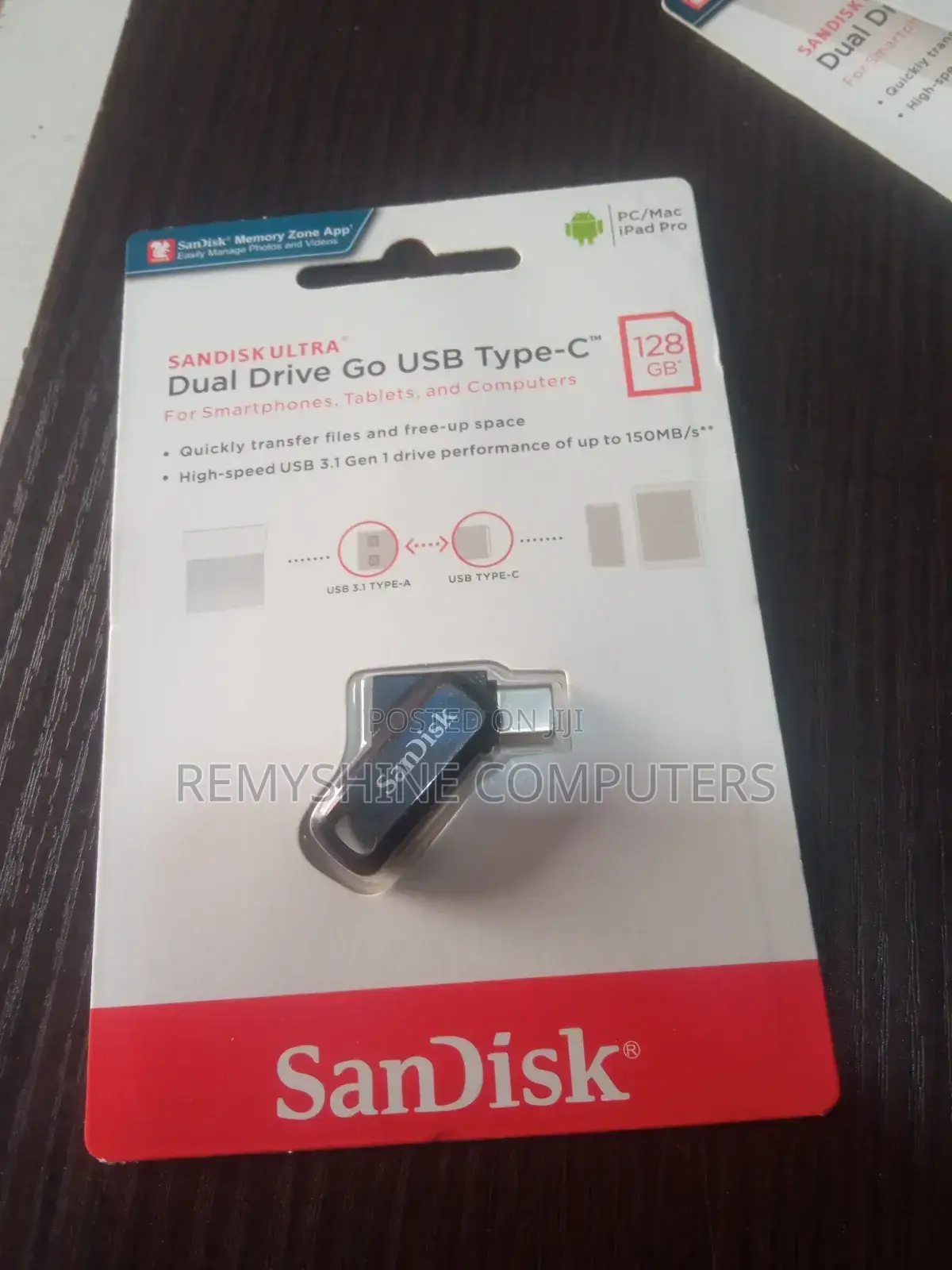Sandisk Flash Drive Dual Drive Go USB Type C 128gb