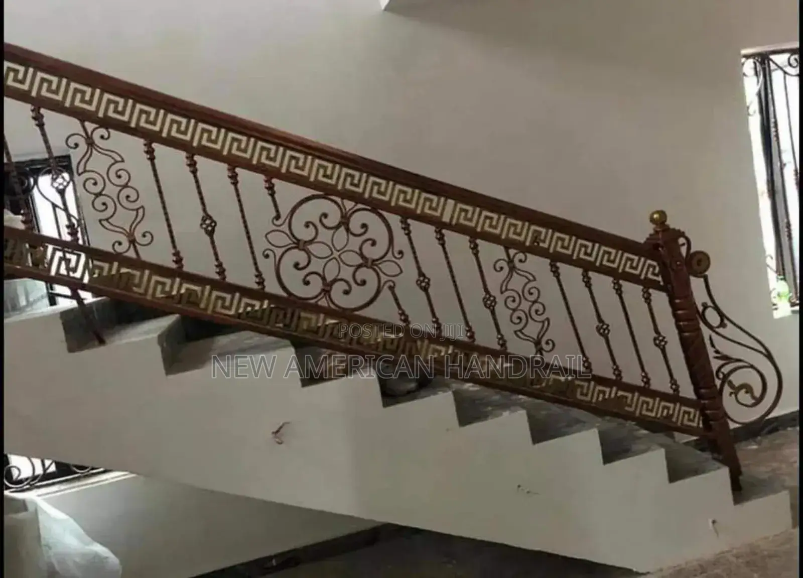 Trendn Strong Durable Rot Iron Handrails With Latest Designs