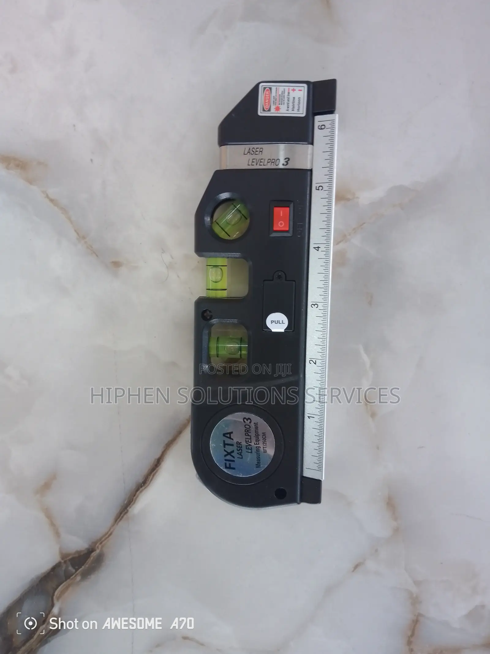 Level Meter Pro 3 Leveller Black 2 Line Measuring Tape