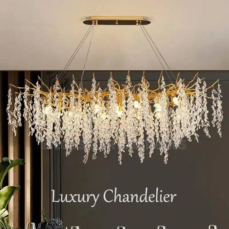 Light Luxury Tree Branch Crystal Chandelier Light