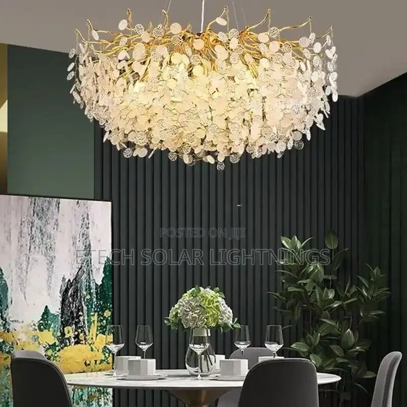 Nordic Industrial Lighting Crystal Hanging Chandelier Light