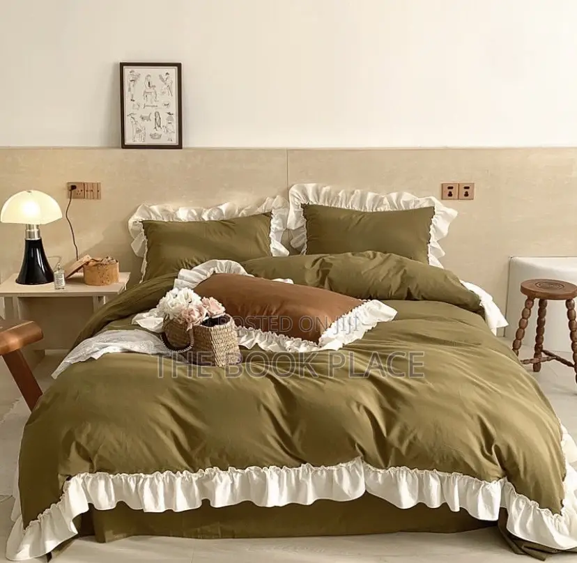Olive Green Cotton Bedding