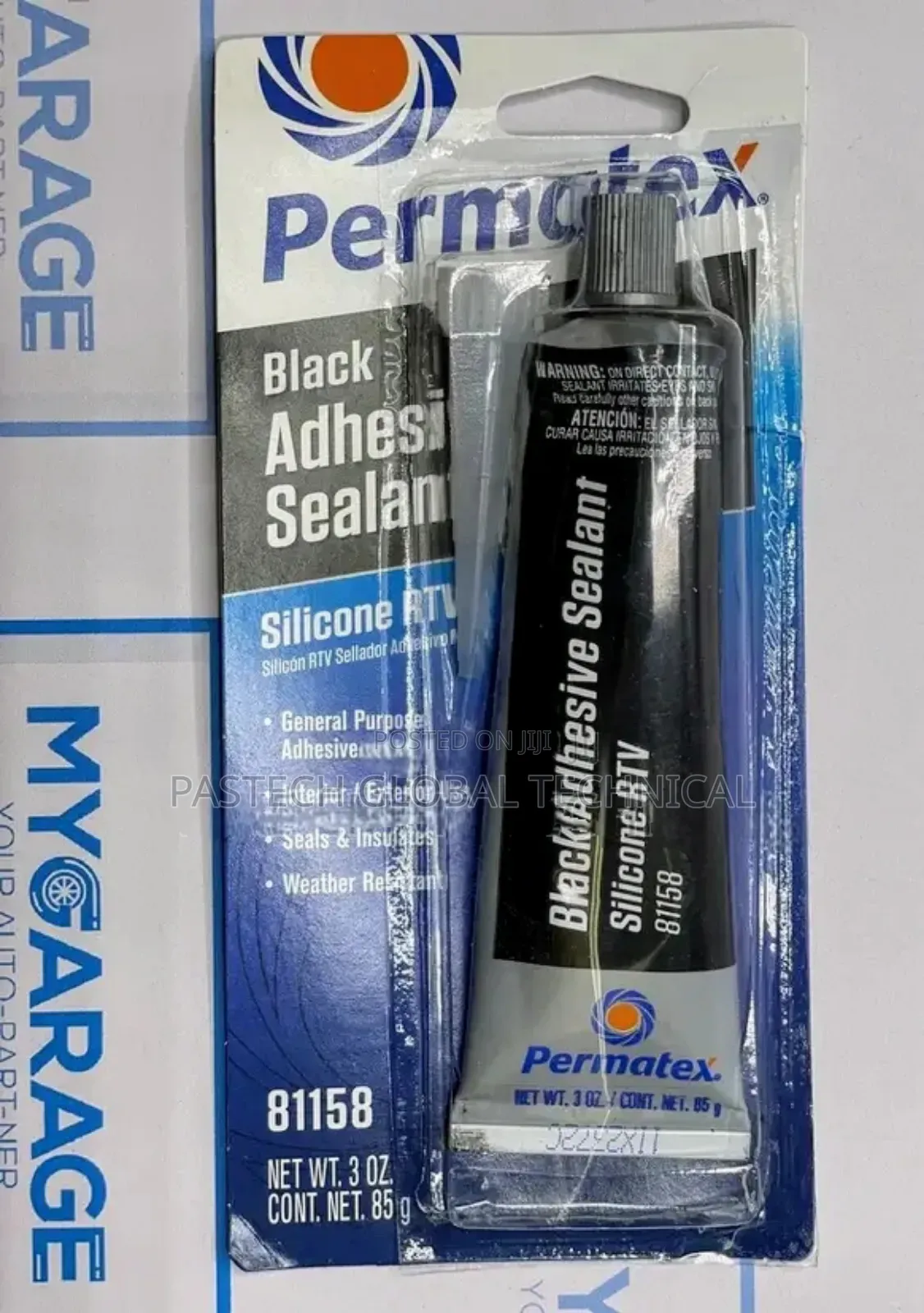 Permatex Adhesive Sealant Black High Temperature Adhesive