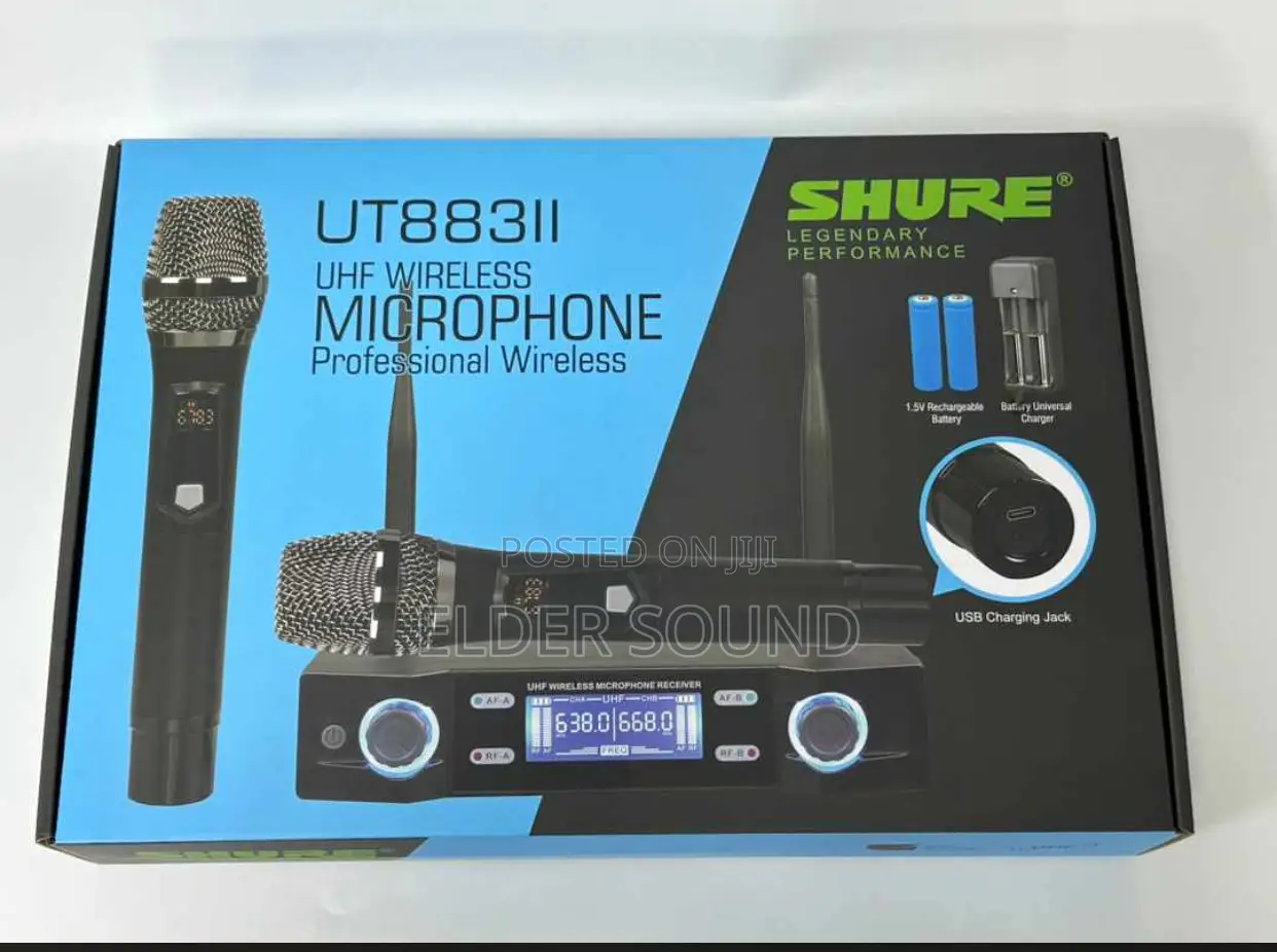 Model Shure Uhf UT 883ll Wireless Microphone