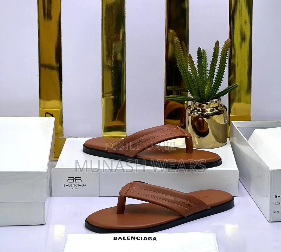 BALENCIAGA Leather Slipers