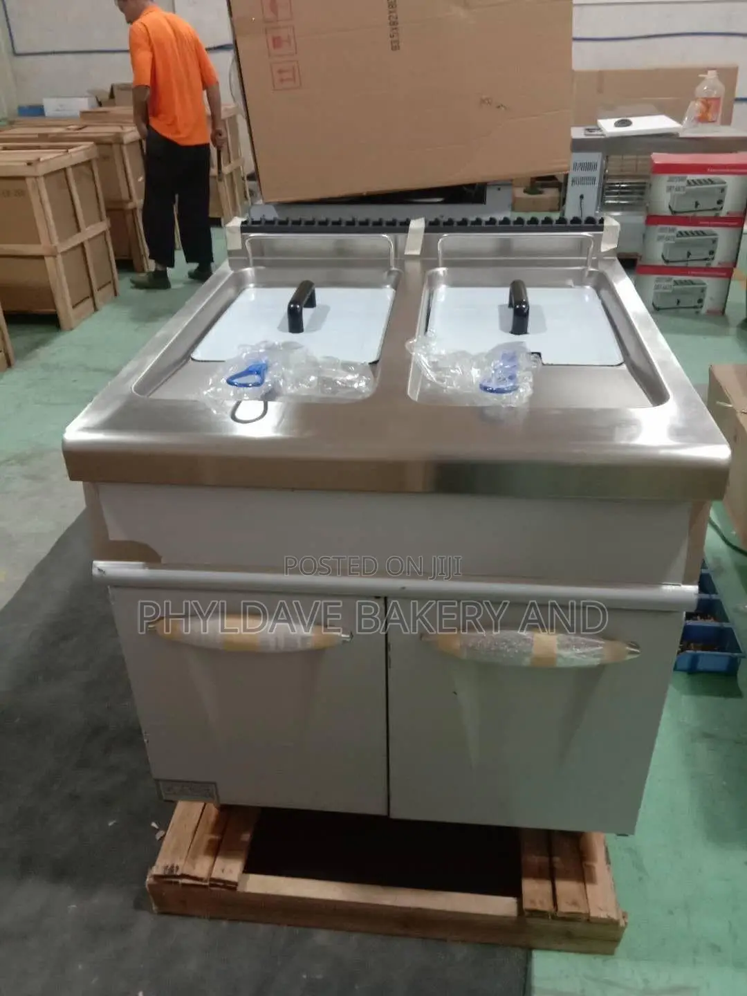 Commercial Pressure Standing Deep Fryer 2 Basket