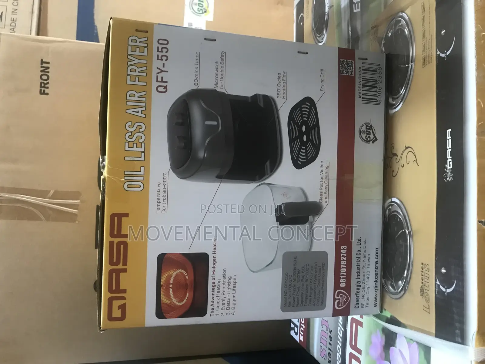 Qasa Airfryer Oil Less Qfy-550