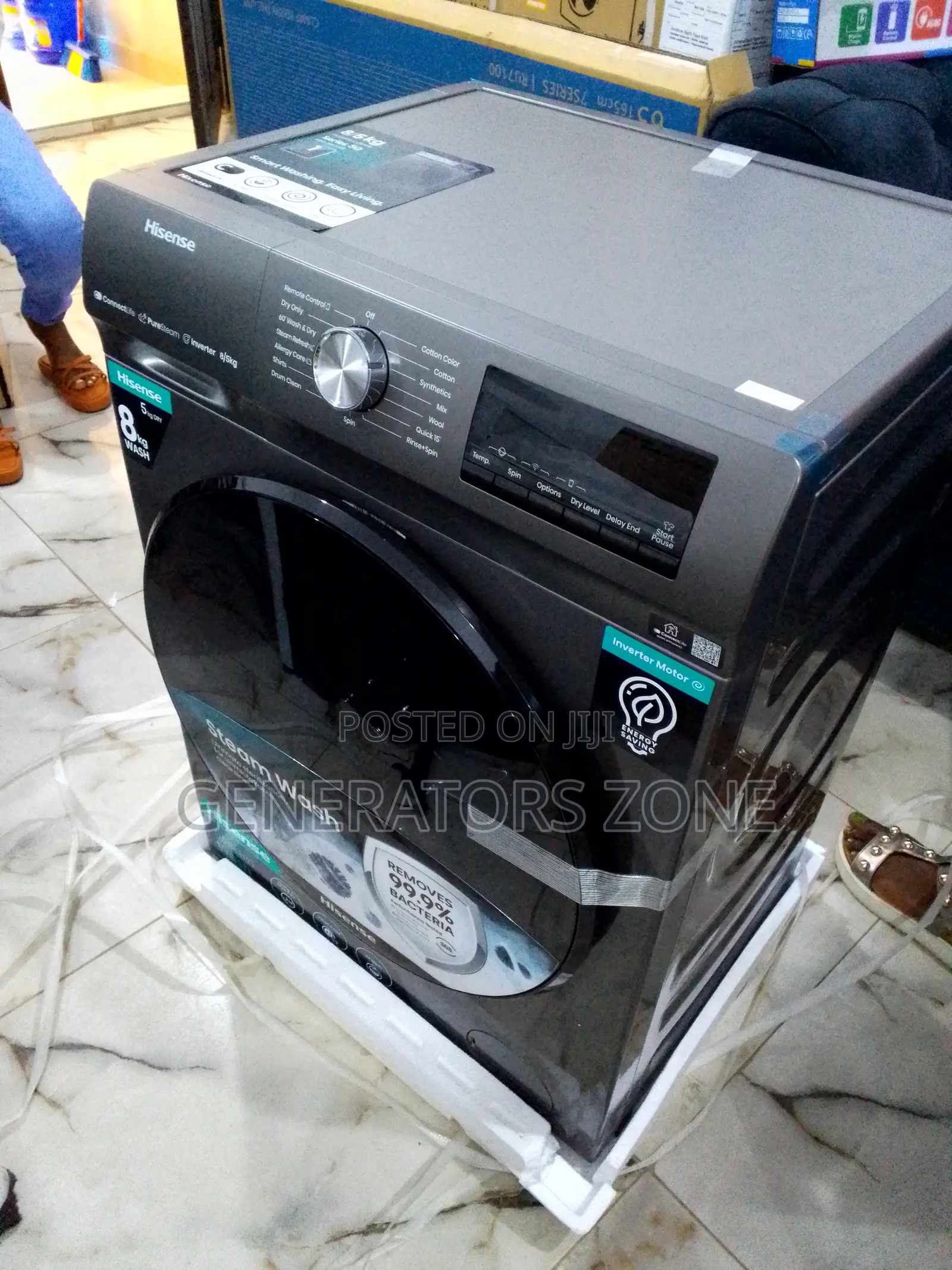 Excellent Hisense 8kg Wash and Dry Washing Machine