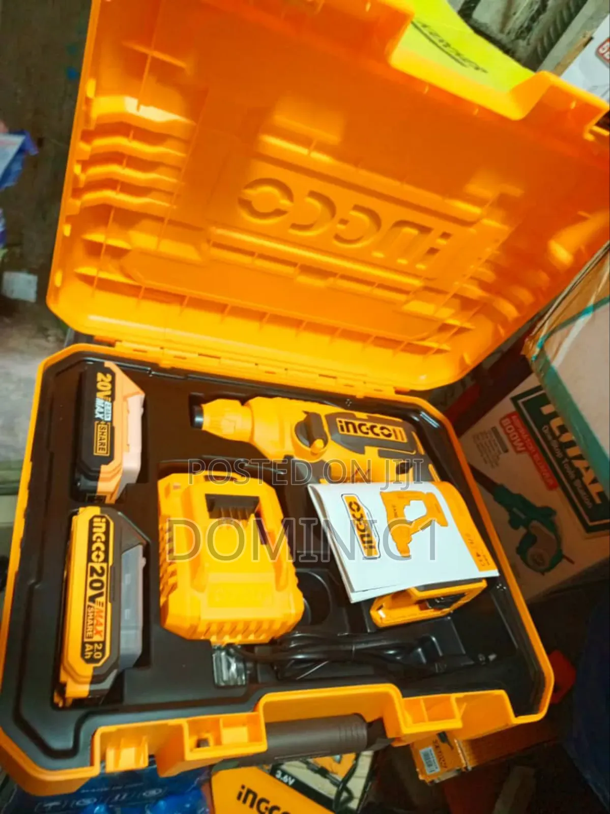 INGCO Cordless Rotary Hammer Drill
