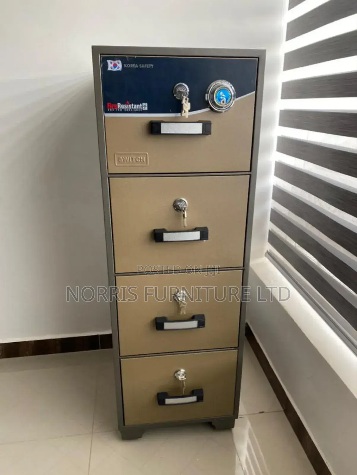 Gubabi 4 Drawer Fireproof Safe, Very Durable and Affordable