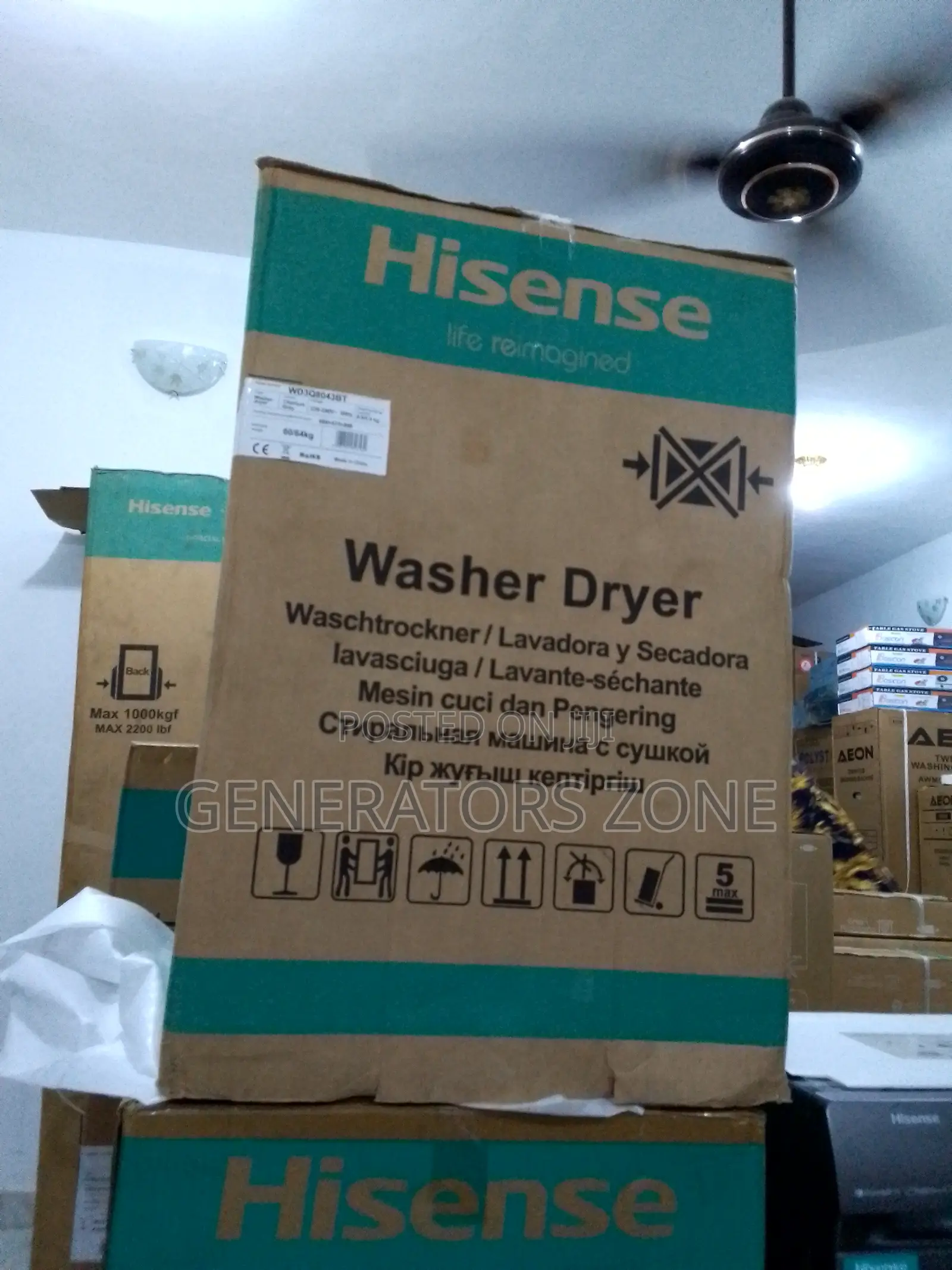 Unique Hisense 8kg Wash And Dry Washing Machine( Wq8043bt)