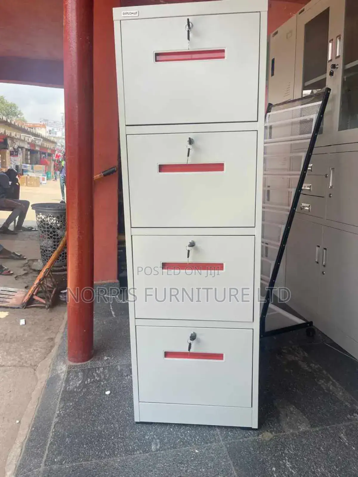4 Drawer Metal Filling Cabinate With Separate Keys