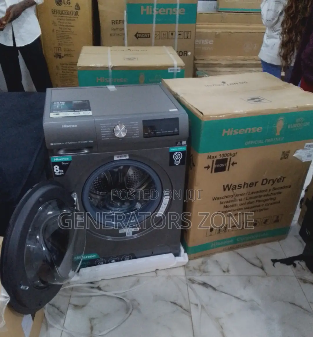 Unique Hisense 8kg Wash And Dry Washing Machine( Wq8043bt)
