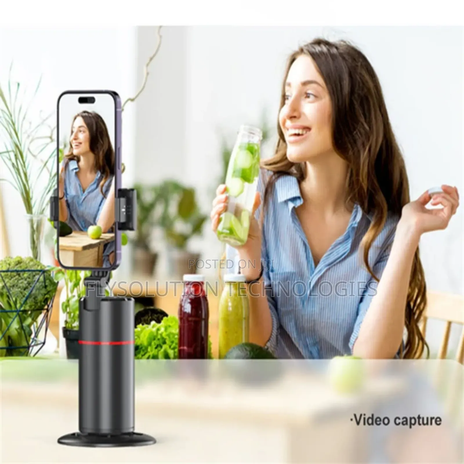 360° Auto Face Tracking Selfie Robot Tripod Stand + Remote
