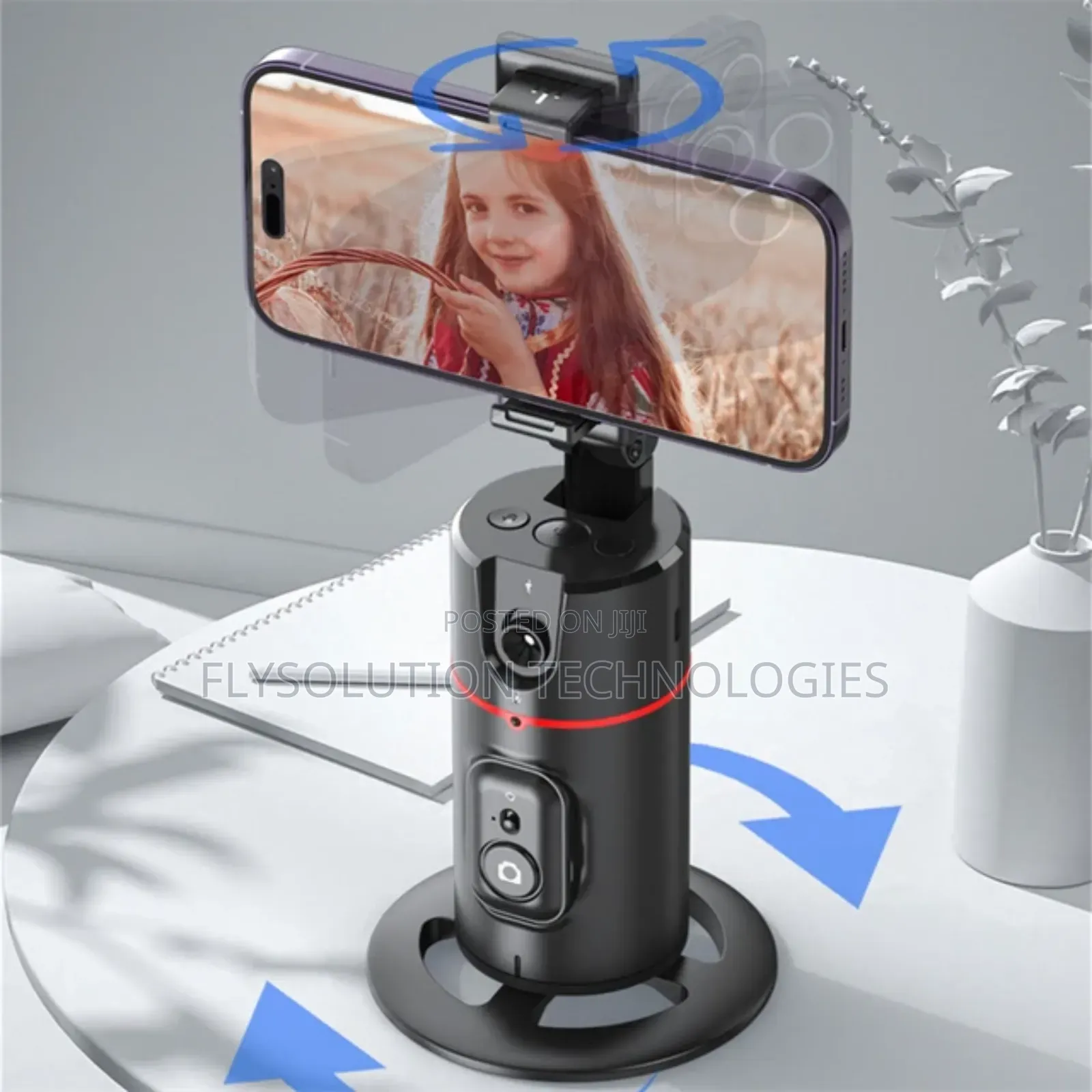 360° Auto Face Tracking Selfie Robot Tripod Stand + Remote