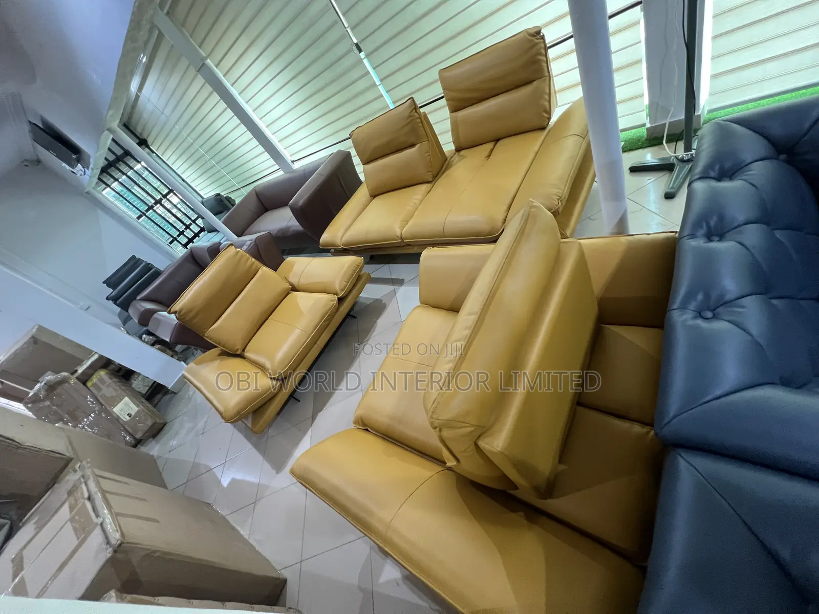 Italian Leather Sofa Set 7 Seaters