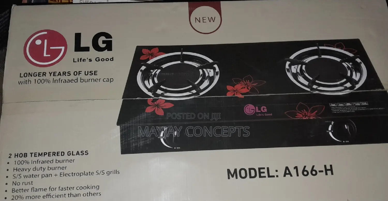 LG Infrared Thick Glass Table Gas Cooker-No Flame,No Smoke