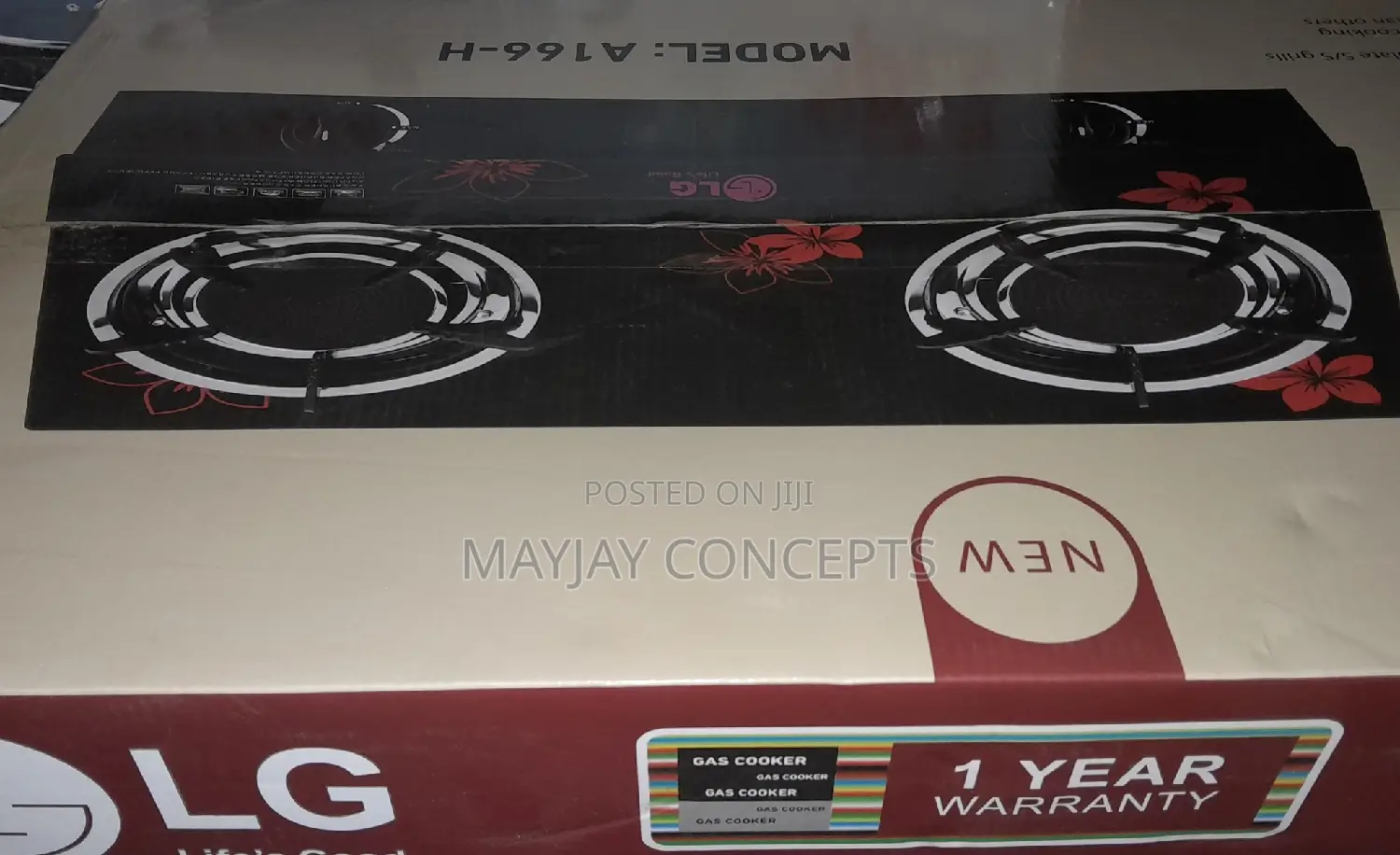LG Infrared Thick Glass Table Gas Cooker-No Flame,No Smoke