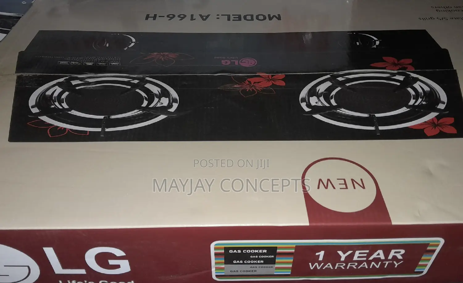 LG Infrared Thick Glass Table Gas Cooker-No Flame,No Smoke