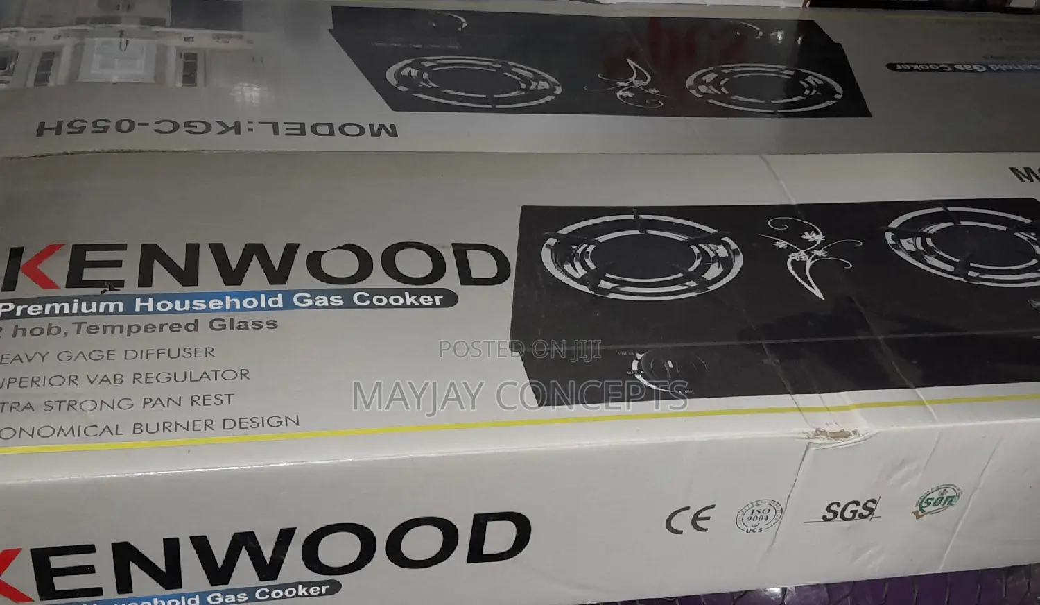 Kenwood Infrared Glass Table Gas Cooker-No Flame,No Smoke