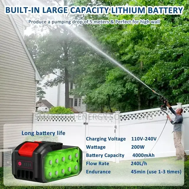 High Power Washing Machine Wireless Lithium Battery