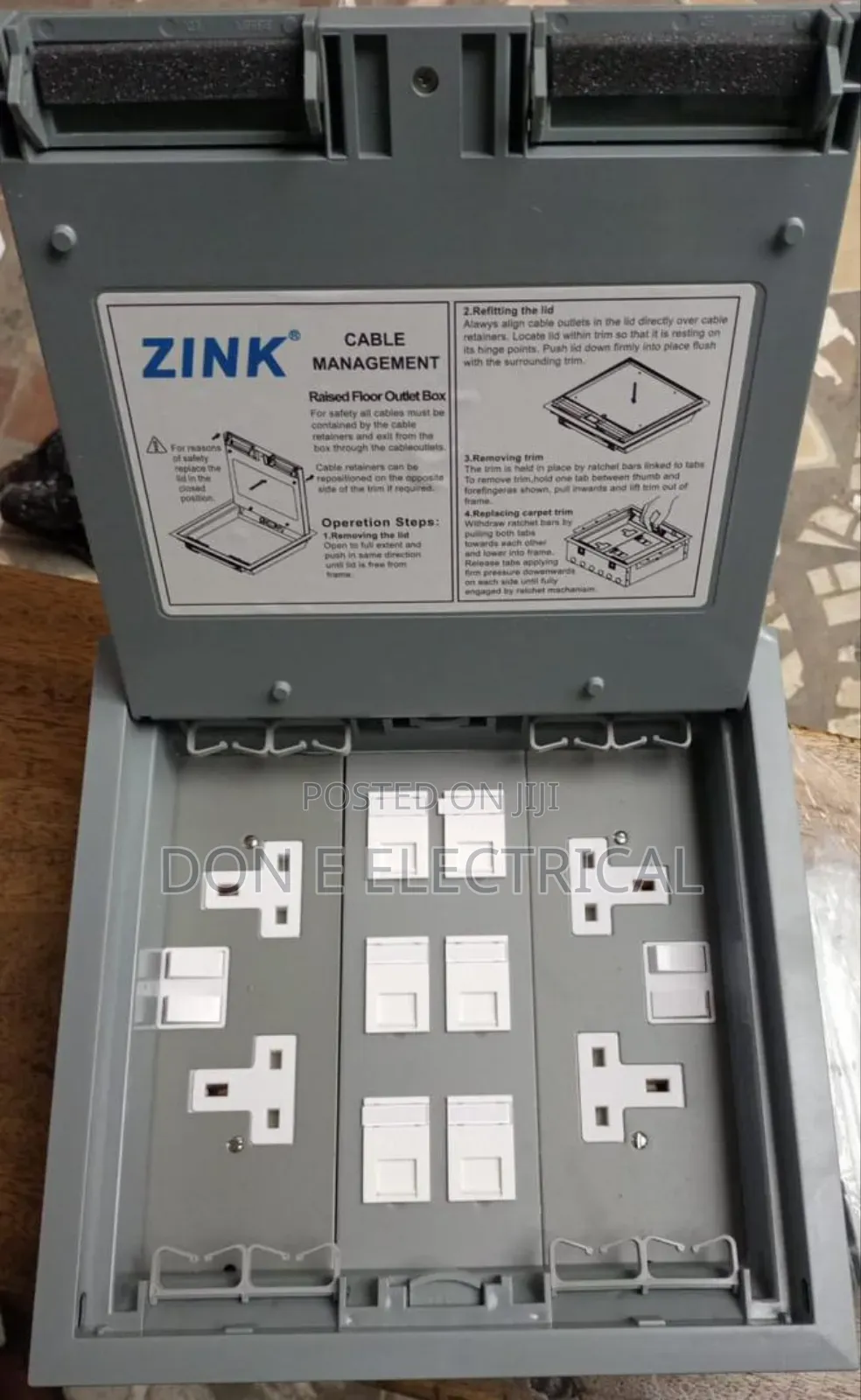 Floor Box 4 Power 6 Data