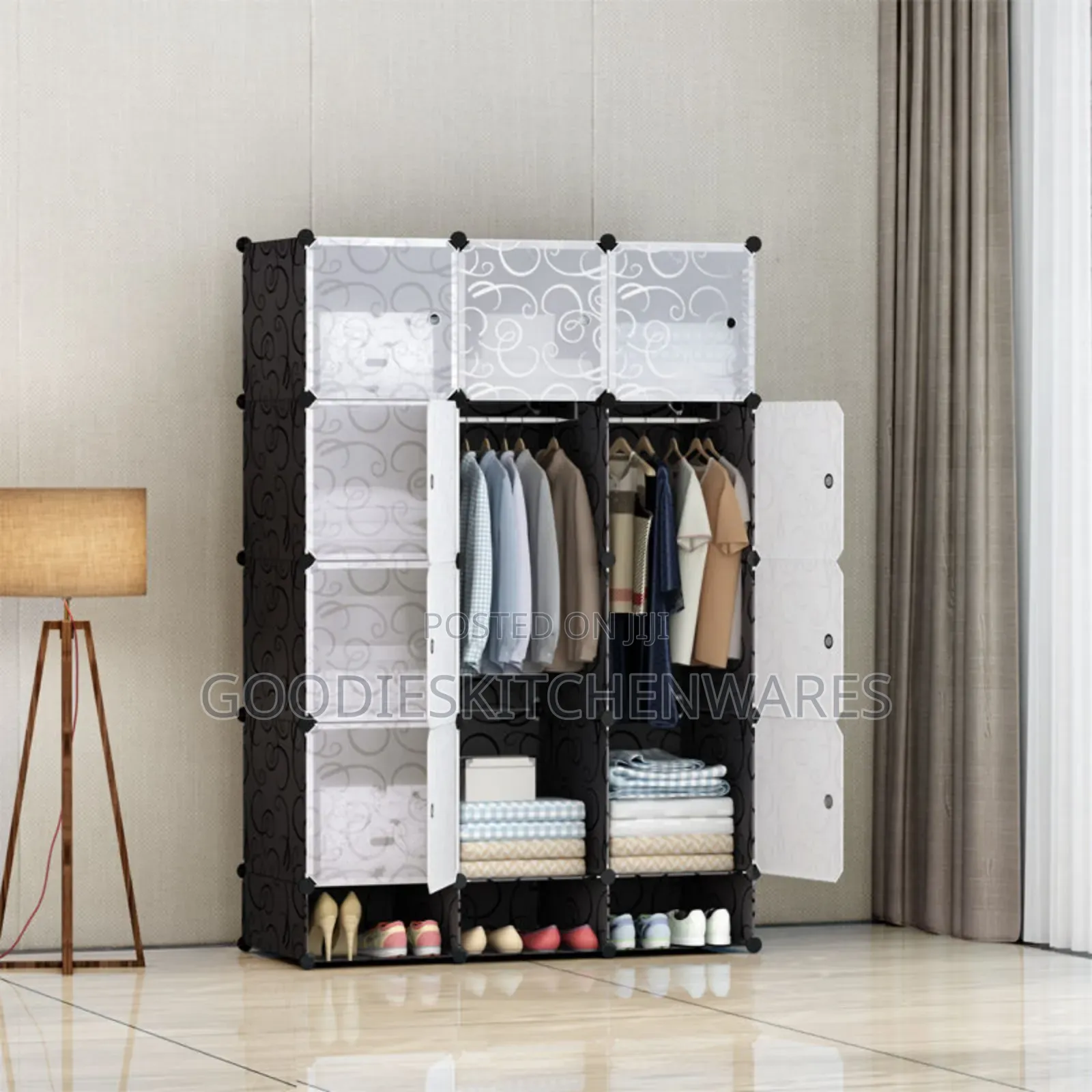 3 Door Wardrobe and Shoe Rack