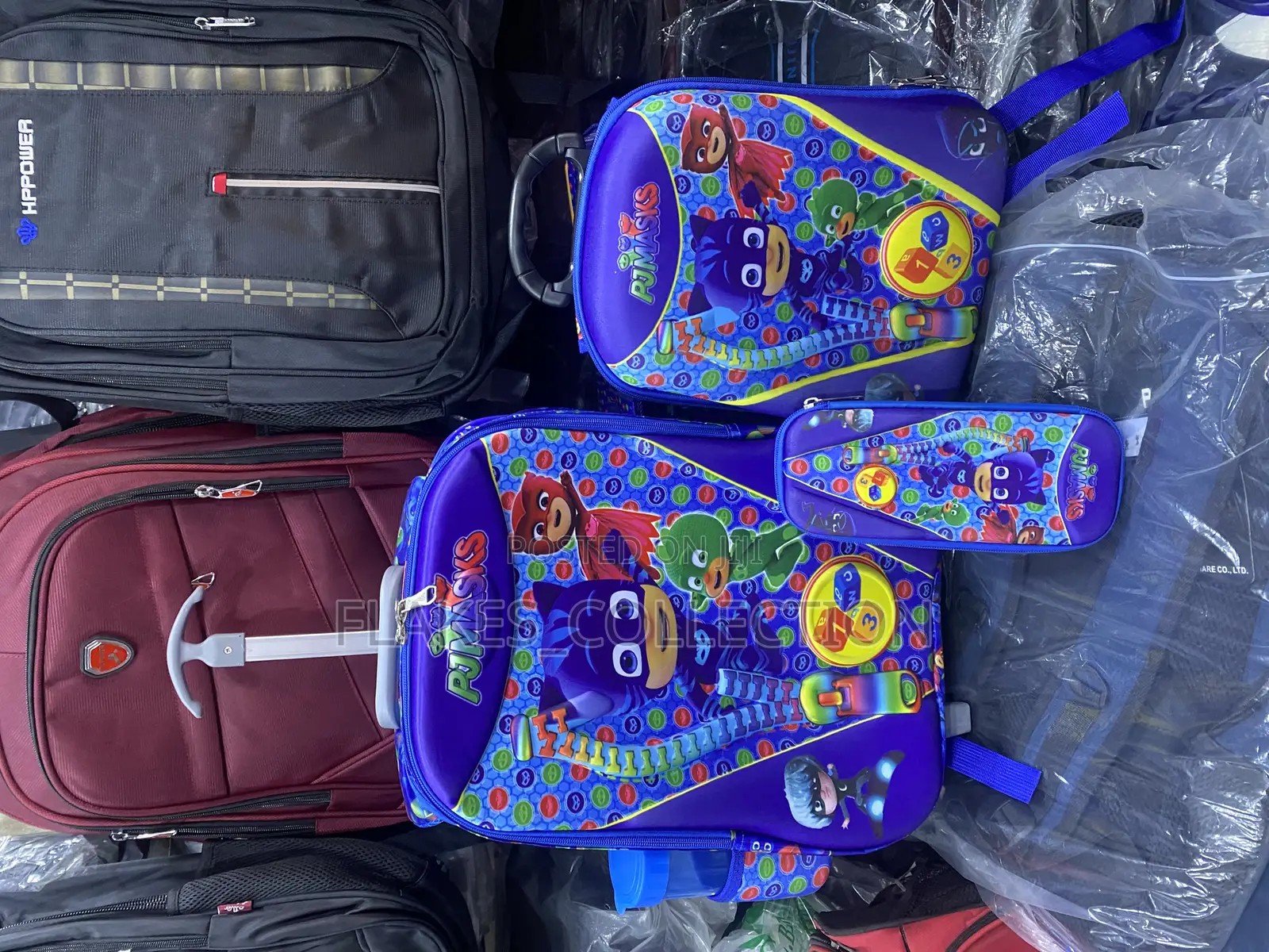 4 in 1 Trolley School Bag