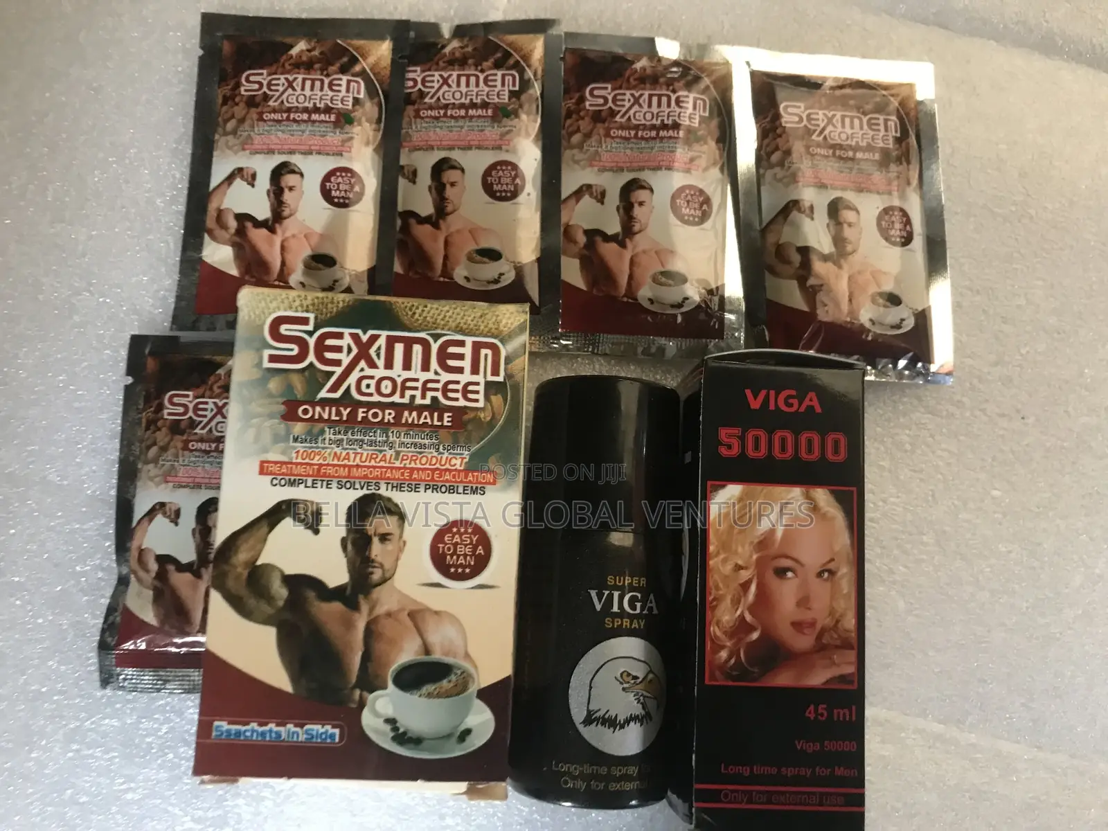 Maximum Stamina Delay Kit for Men (Sexmen Coffee + Viga Spray)