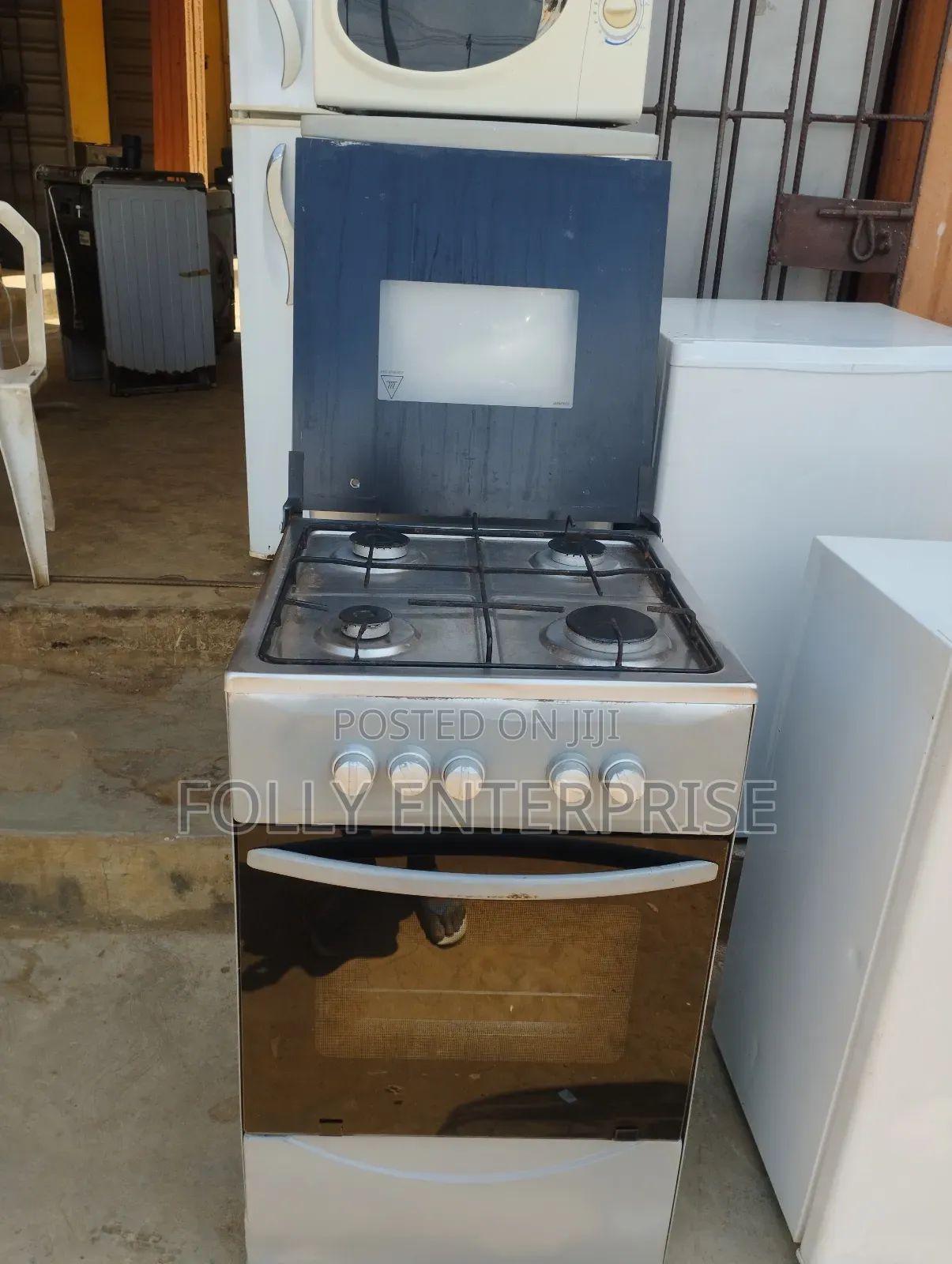 Stainless Steel Four Burner Gas Cooker